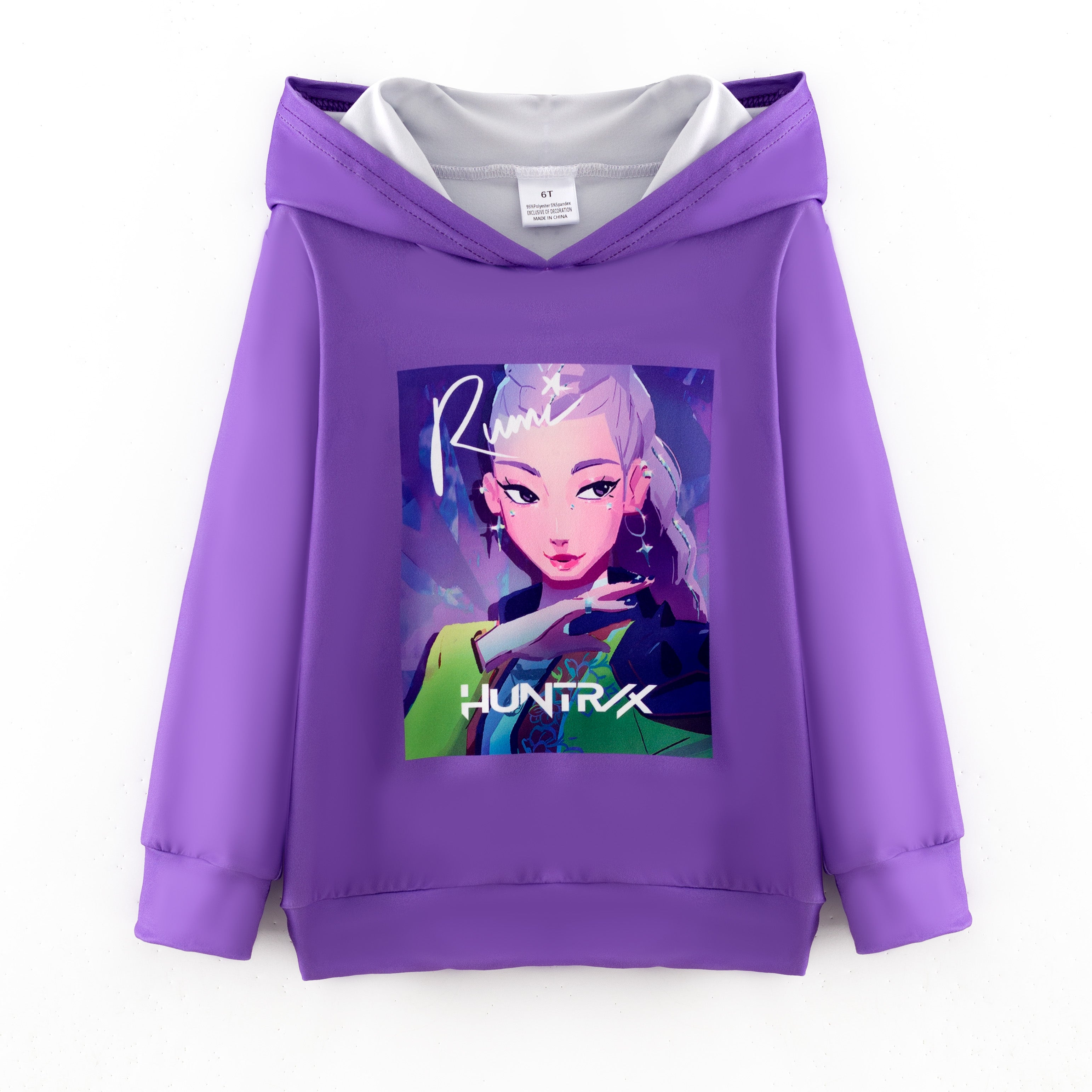 (Pre Order,Prepack Zone)Girls Movie Character Print Hoodie(Mix Size)