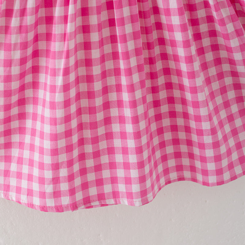 (In Stock L21-4-2)Girls Christmas Embroidery Smocked Dress