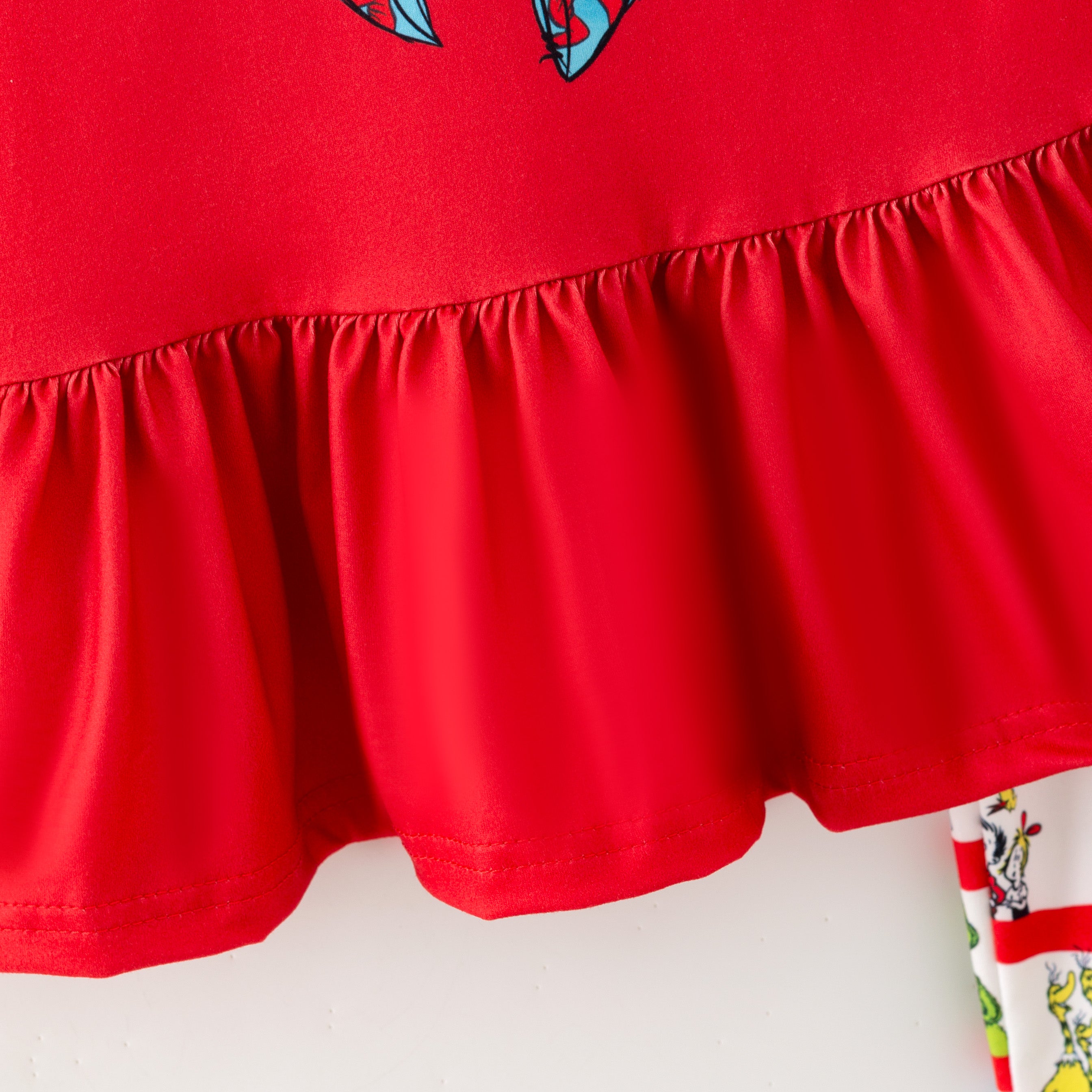 (In Stock)Girls DR SEUSS Print Flying Sleeves Outfit Set