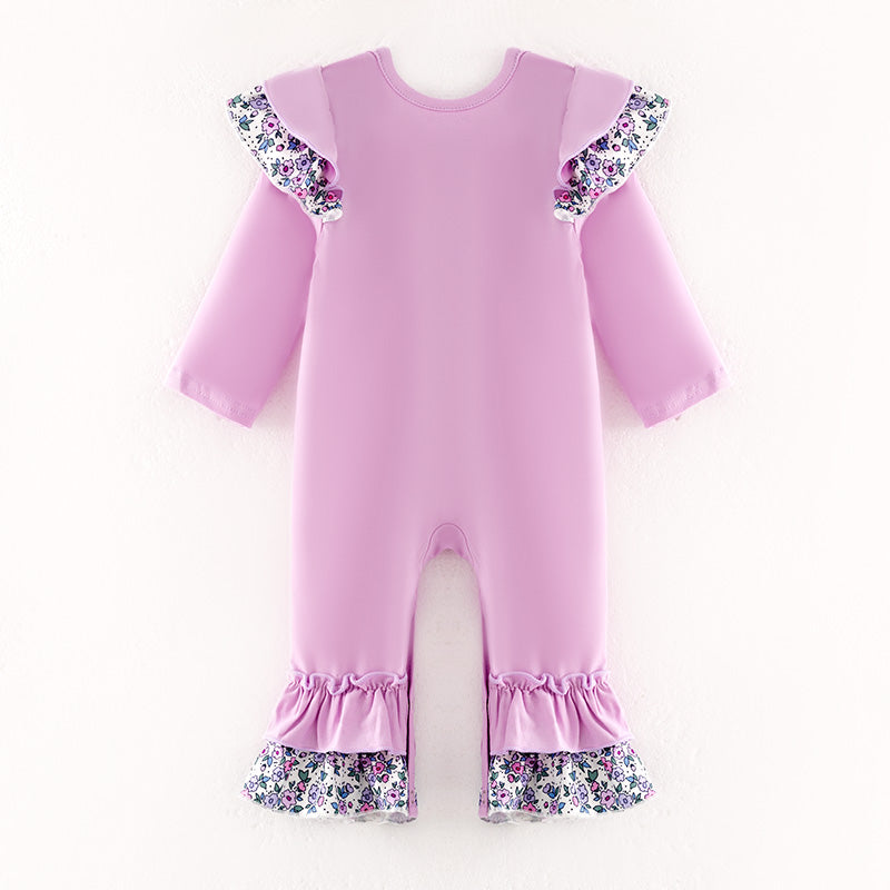 (In Stock)Toddler Girls Halloween Candy Corn Applique Cotton Romper