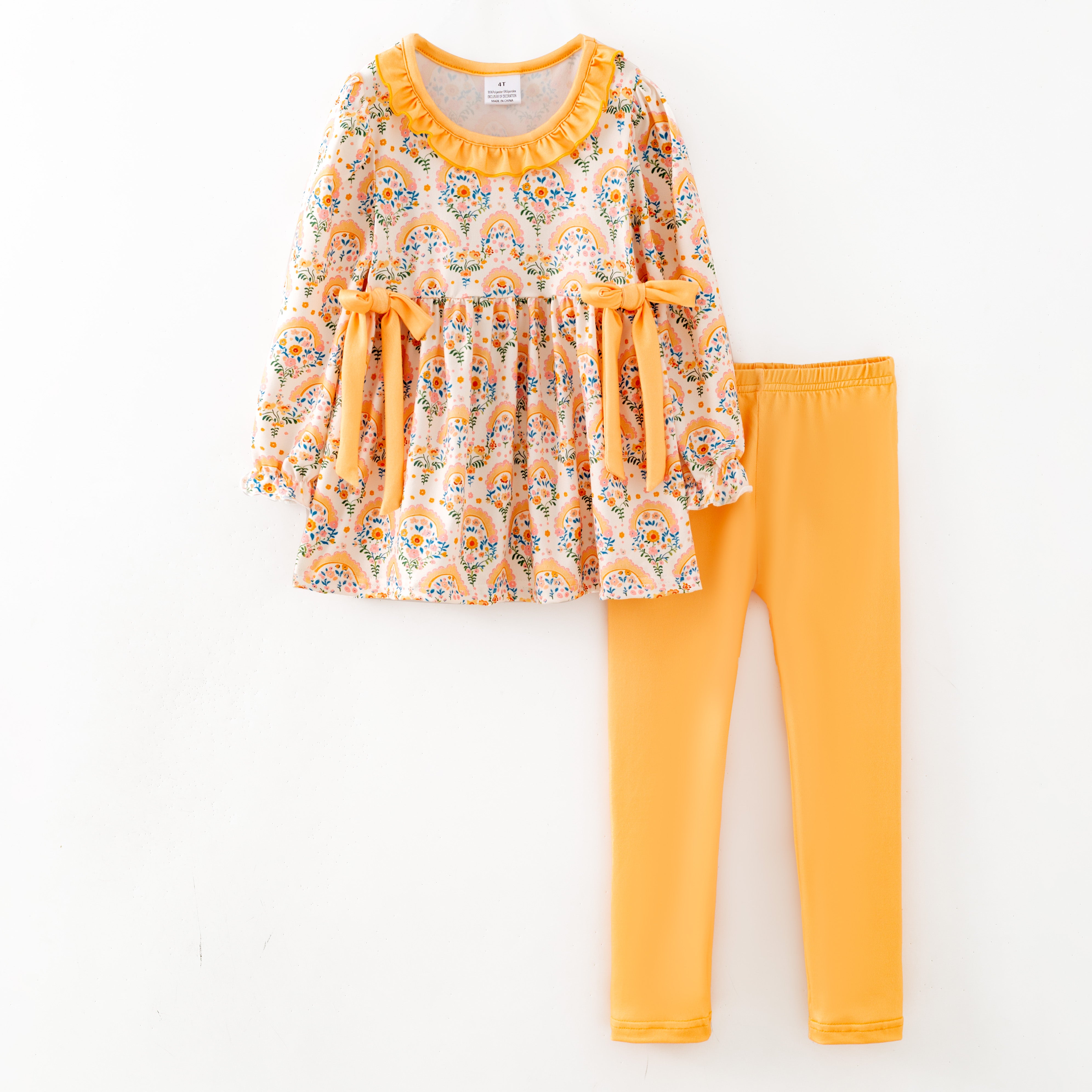 (Pre Order,Prepack Zone)Girls Christmas Floral Print Dress,Set&Top(Mix Size)