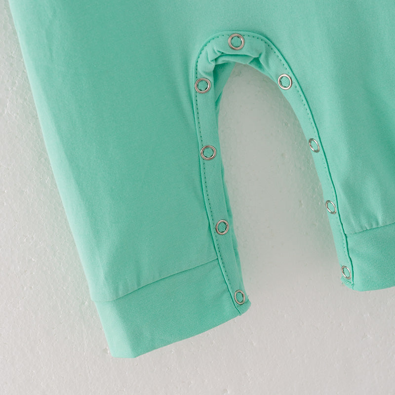 (In Stock L7-1-1)Baby Boys Christmas Embroidery Smocked Romper