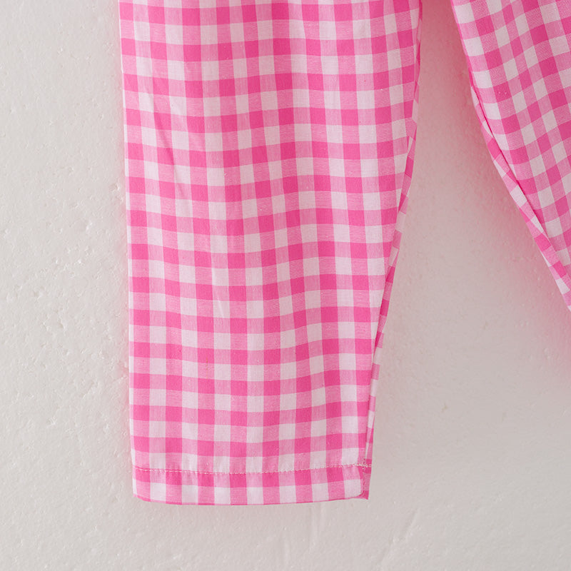 (In Stock L7-1-1)Boys Christmas Embroidery Smocked Outfit Set