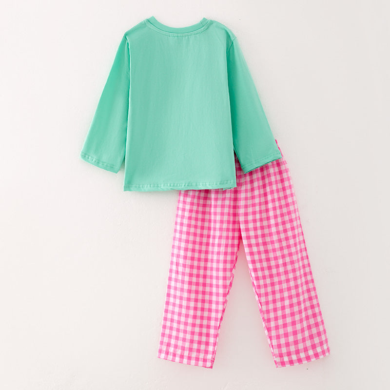 (In Stock L7-1-1)Boys Christmas Embroidery Smocked Outfit Set