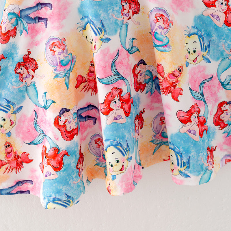 (In Stock L8-2-1)Girls Princess Print Dress