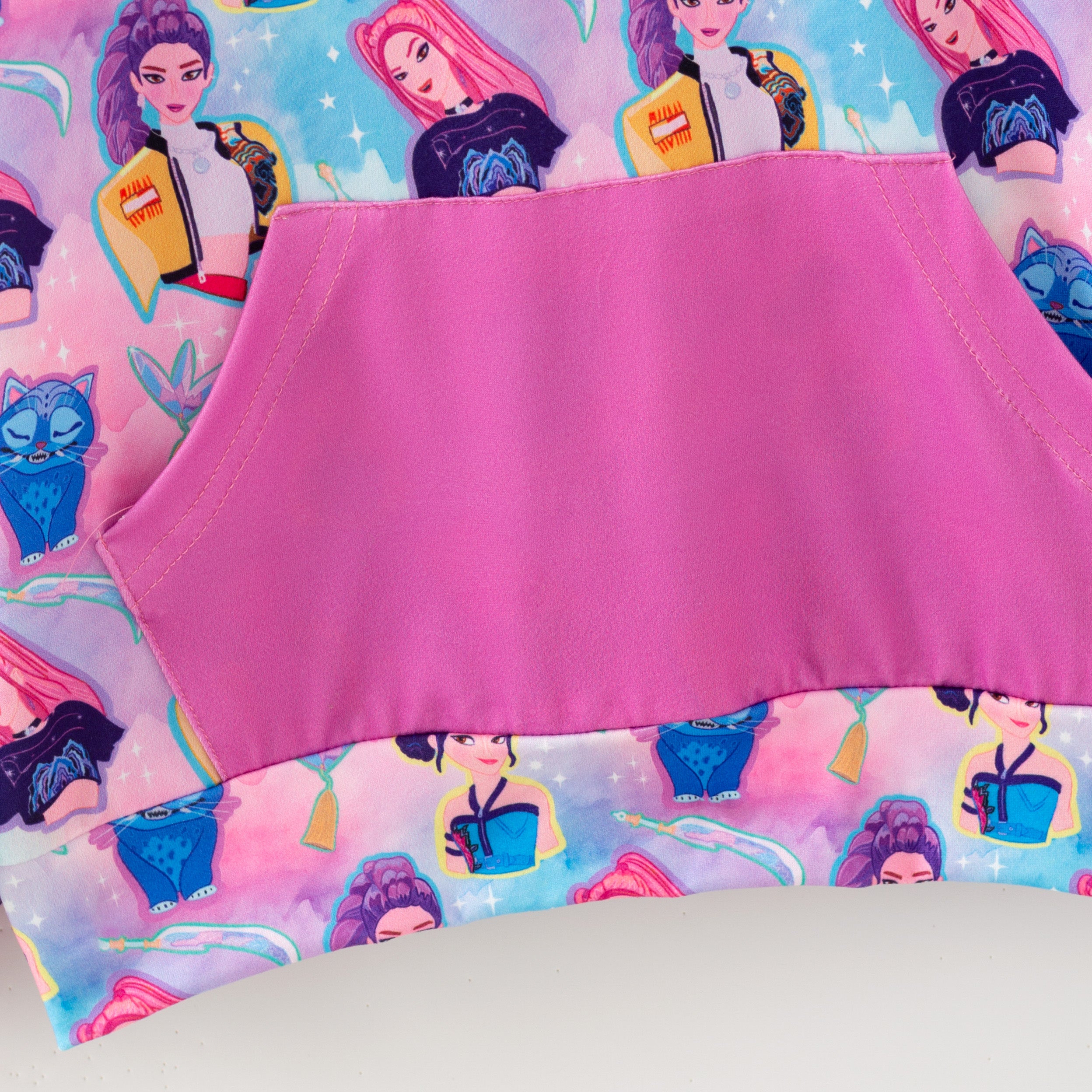 (Pre Order,Prepack Zone)Girls Movie Character Print Hoodie(Mix Size)