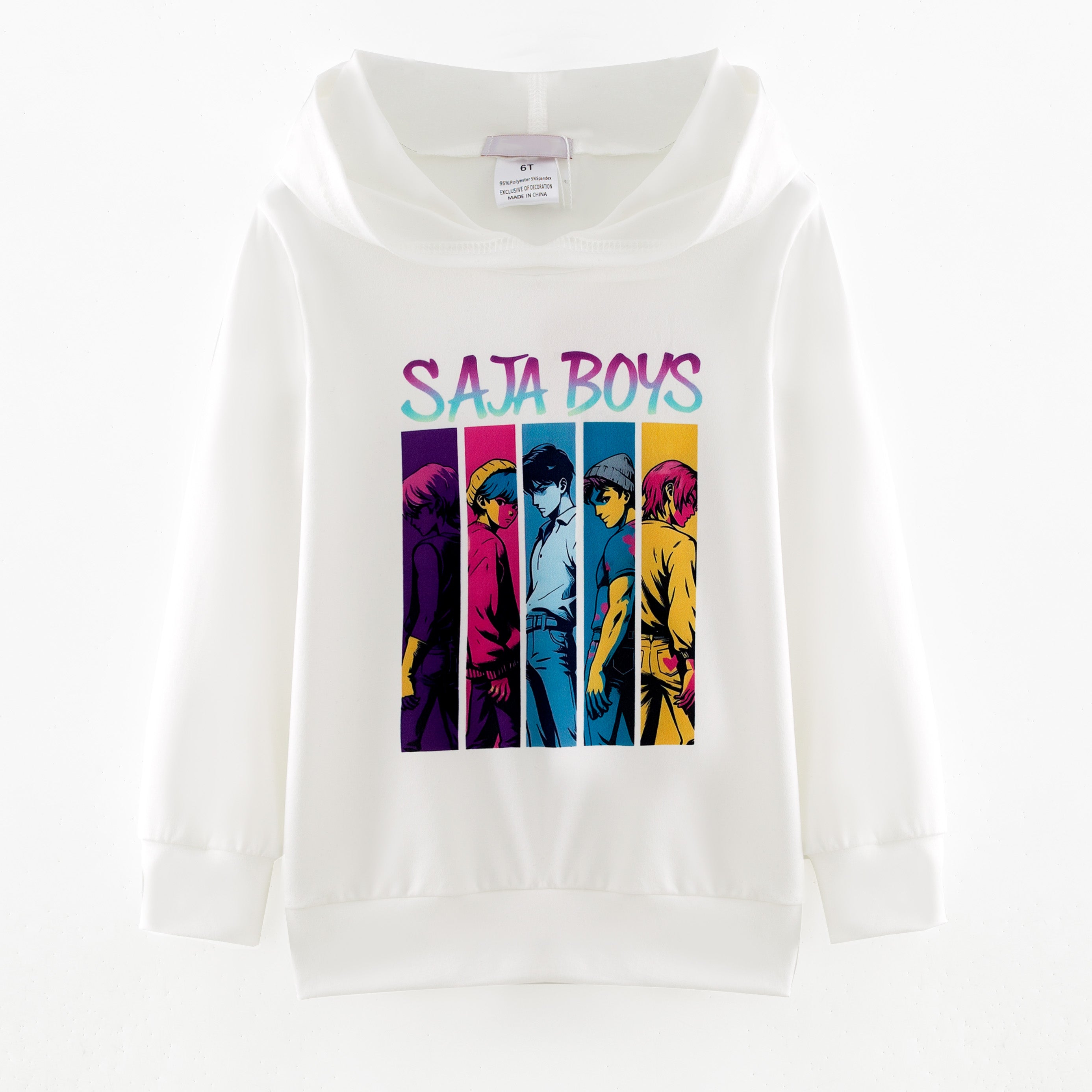 (Pre Order,Prepack Zone)Girls Movie Character Print Hoodie(Mix Size)