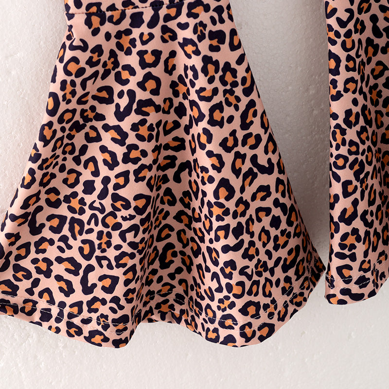 (In Stock Q11-3-1)Girls Christmas Print Outfit Set