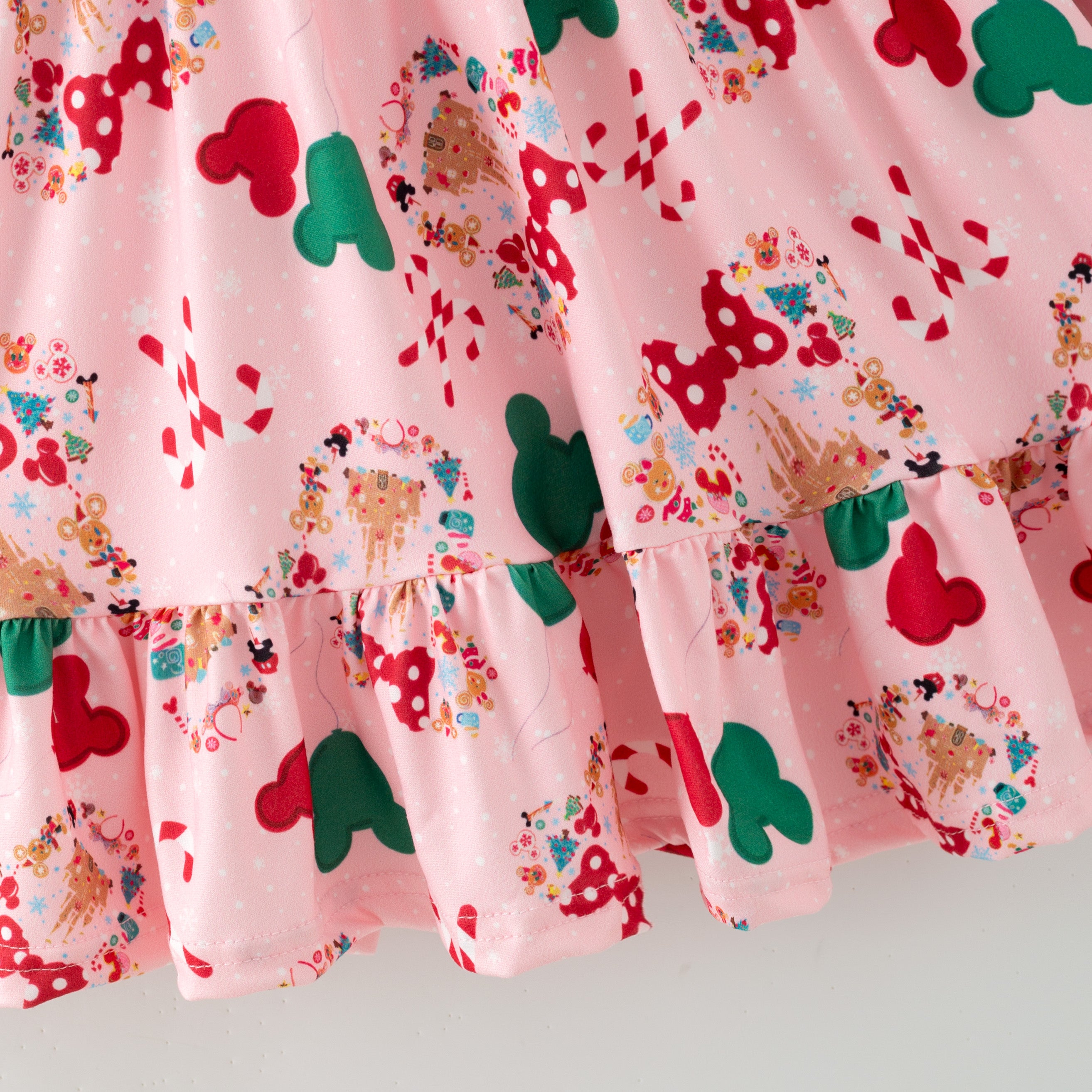 (Pre Order,Prepack Zone)Girls Christmas Cartoon Print Dress(Mix Size)