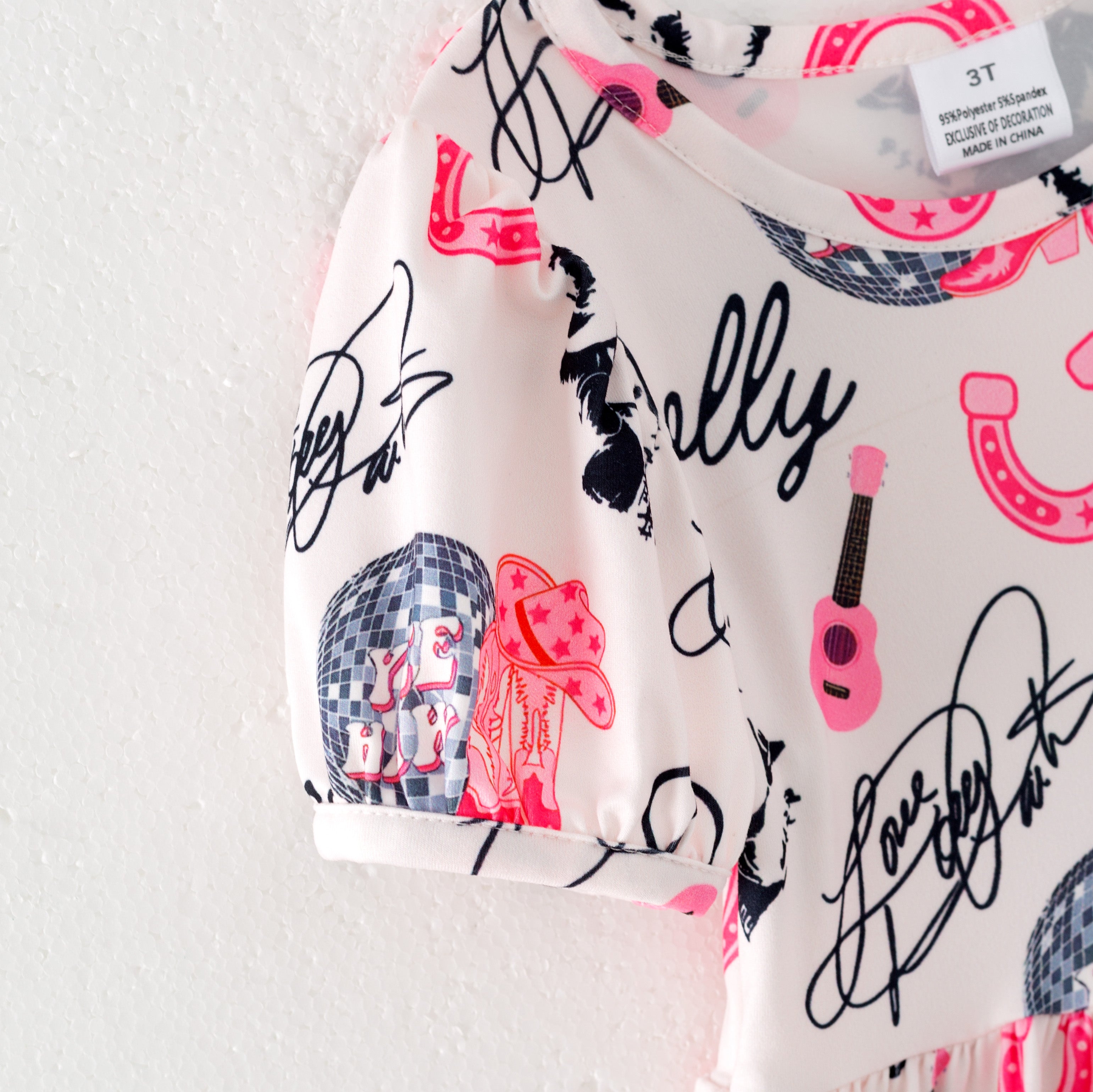 (Pre Order)Girls Spring and Summer Character Print Dress