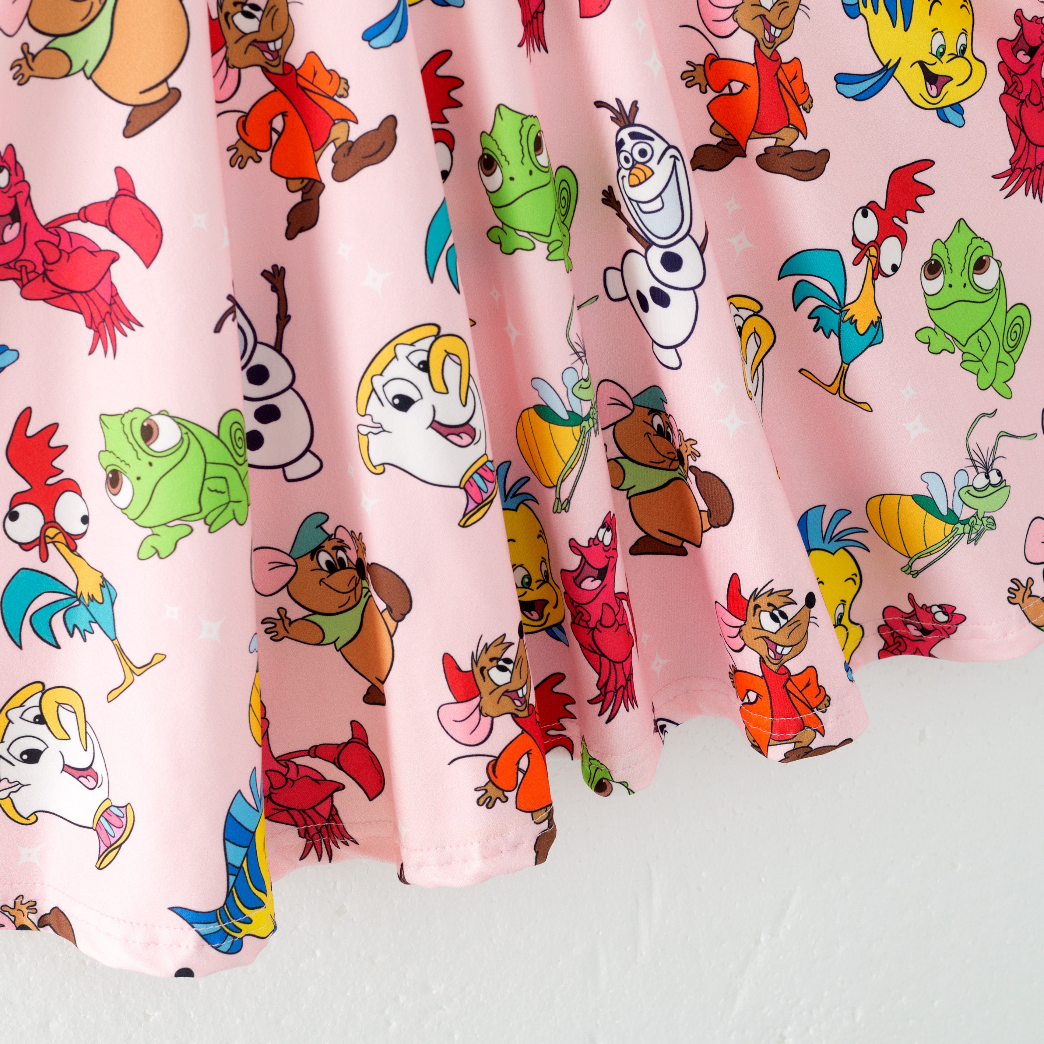 (Pre Order)Girls Spring and Summer Cartoon Print Dress