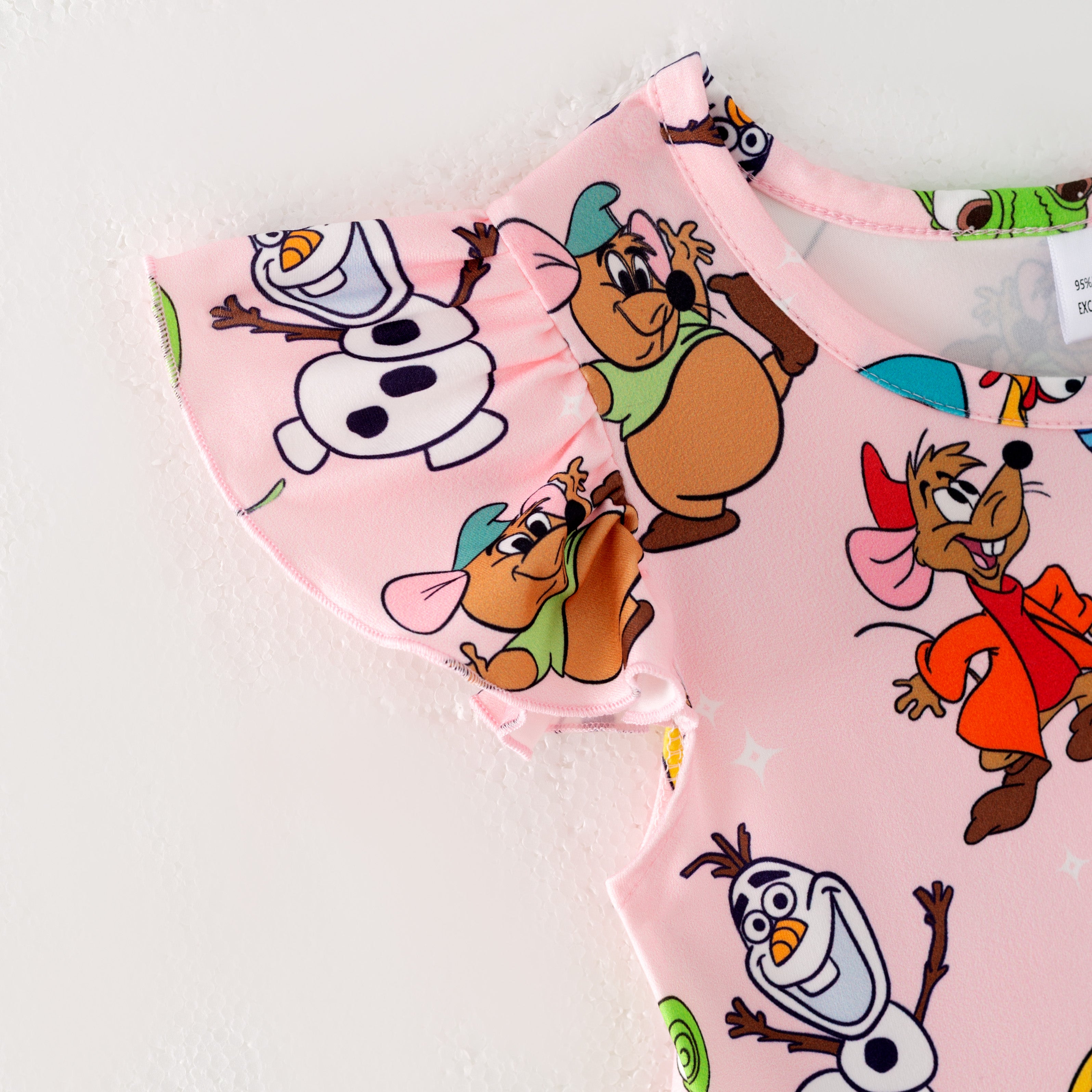 (Pre Order)Girls Spring and Summer Cartoon Print Dress