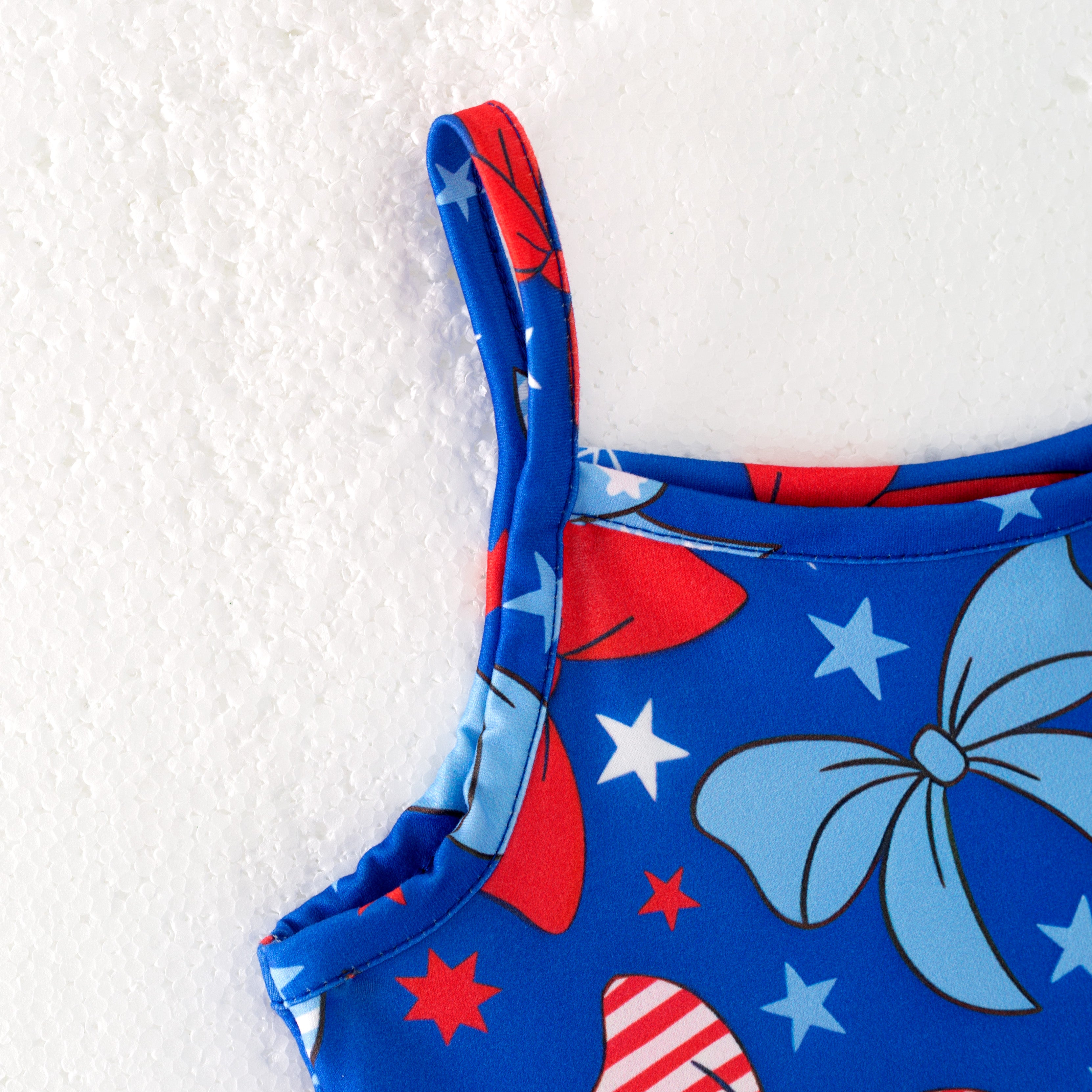 (Pre Order)Patriotic Print Strap Dress