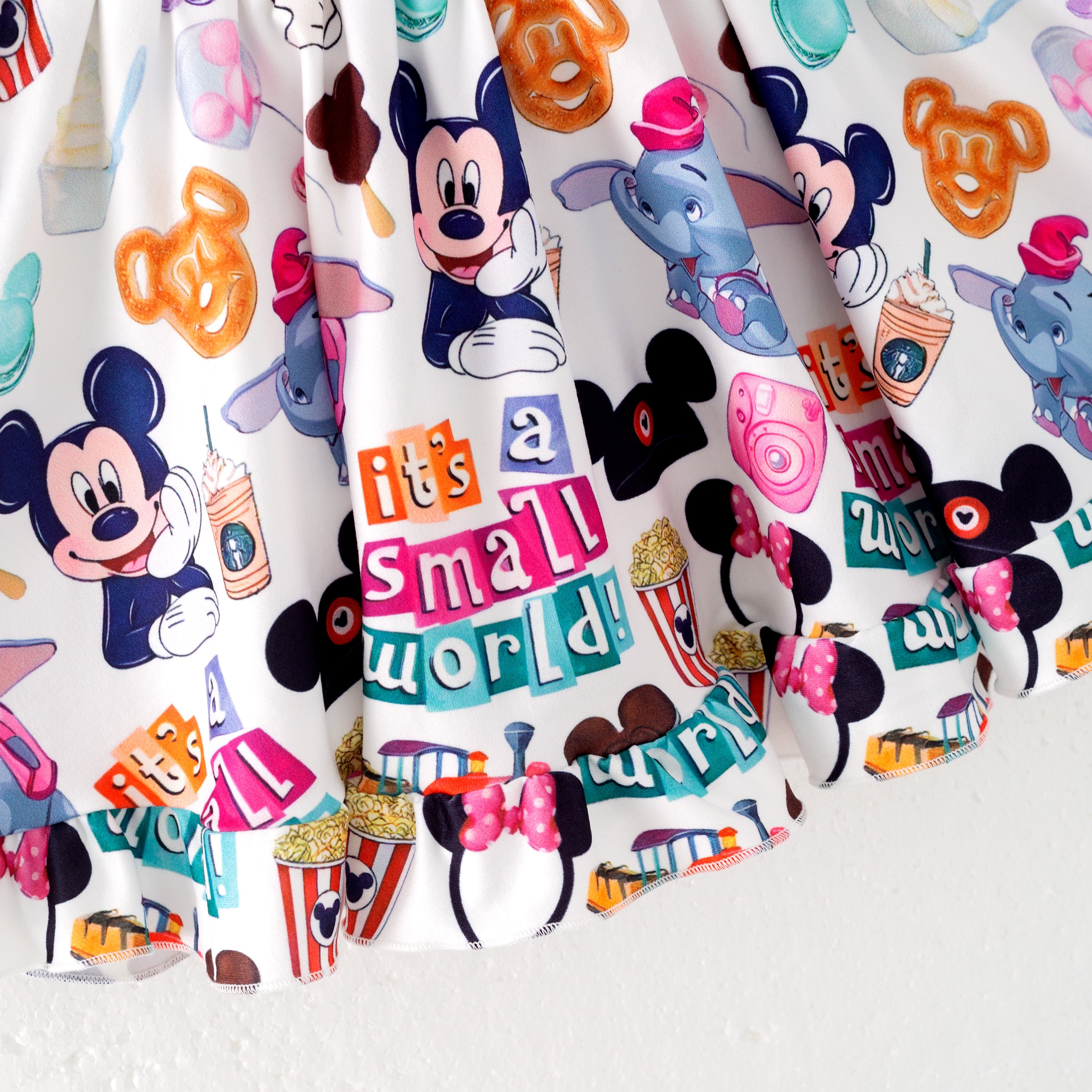 (Pre Order)Girls Spring and Summer Cartoon Print Skirt Set