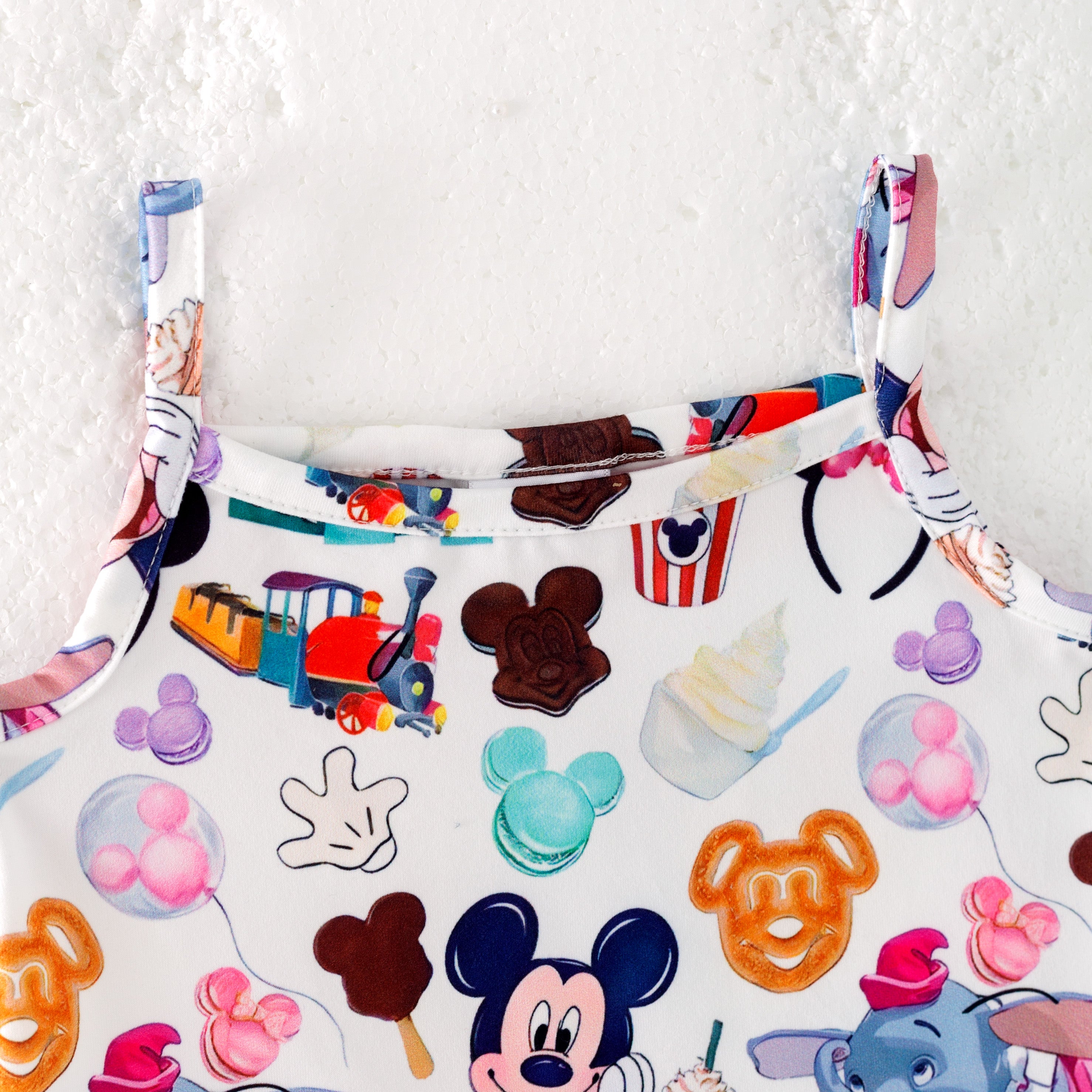 (Pre Order)Girls Spring and Summer Cartoon Print Skirt Set