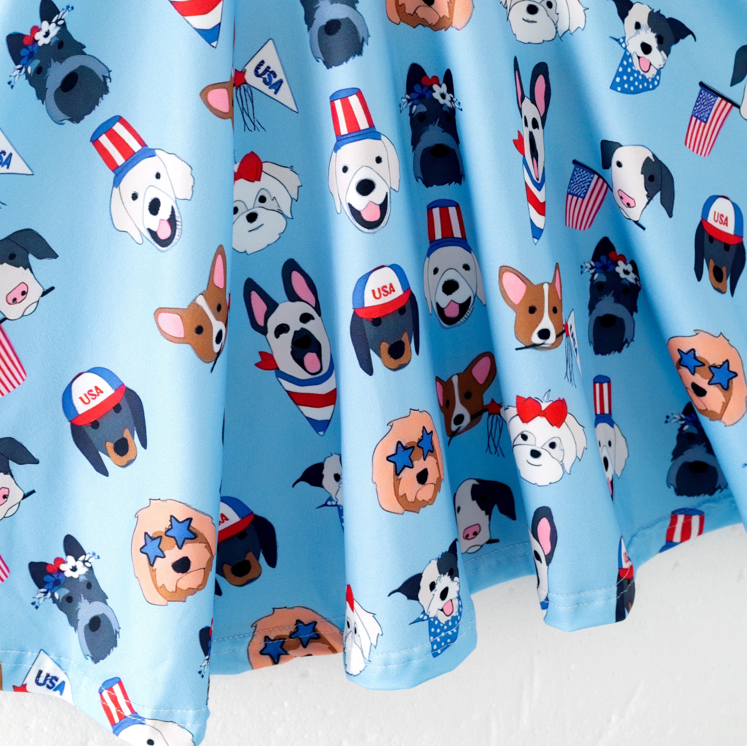 (Pre Order)Patriotic Print Twirl Dress