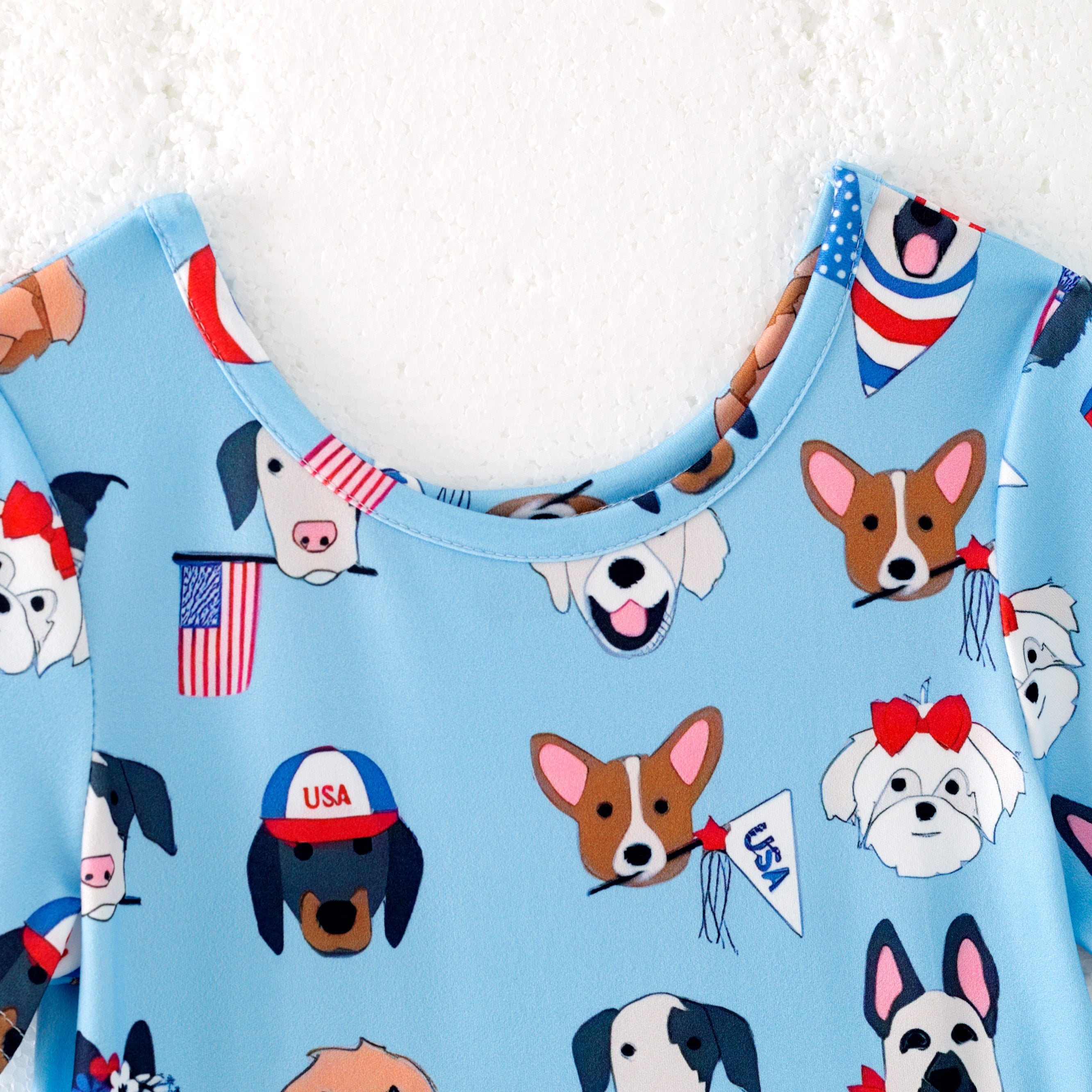 (Pre Order)Patriotic Print Twirl Dress