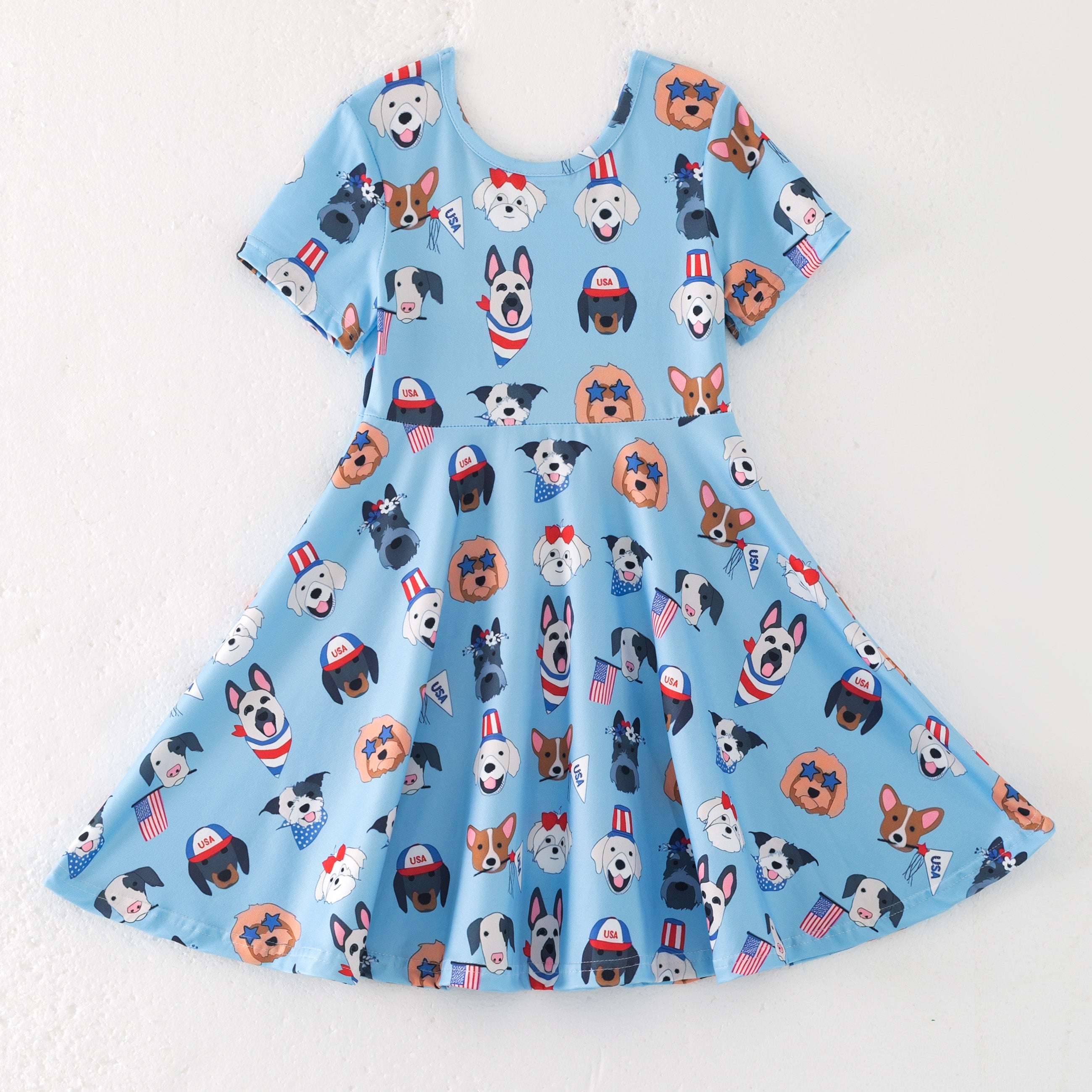 (Pre Order)Patriotic Print Twirl Dress