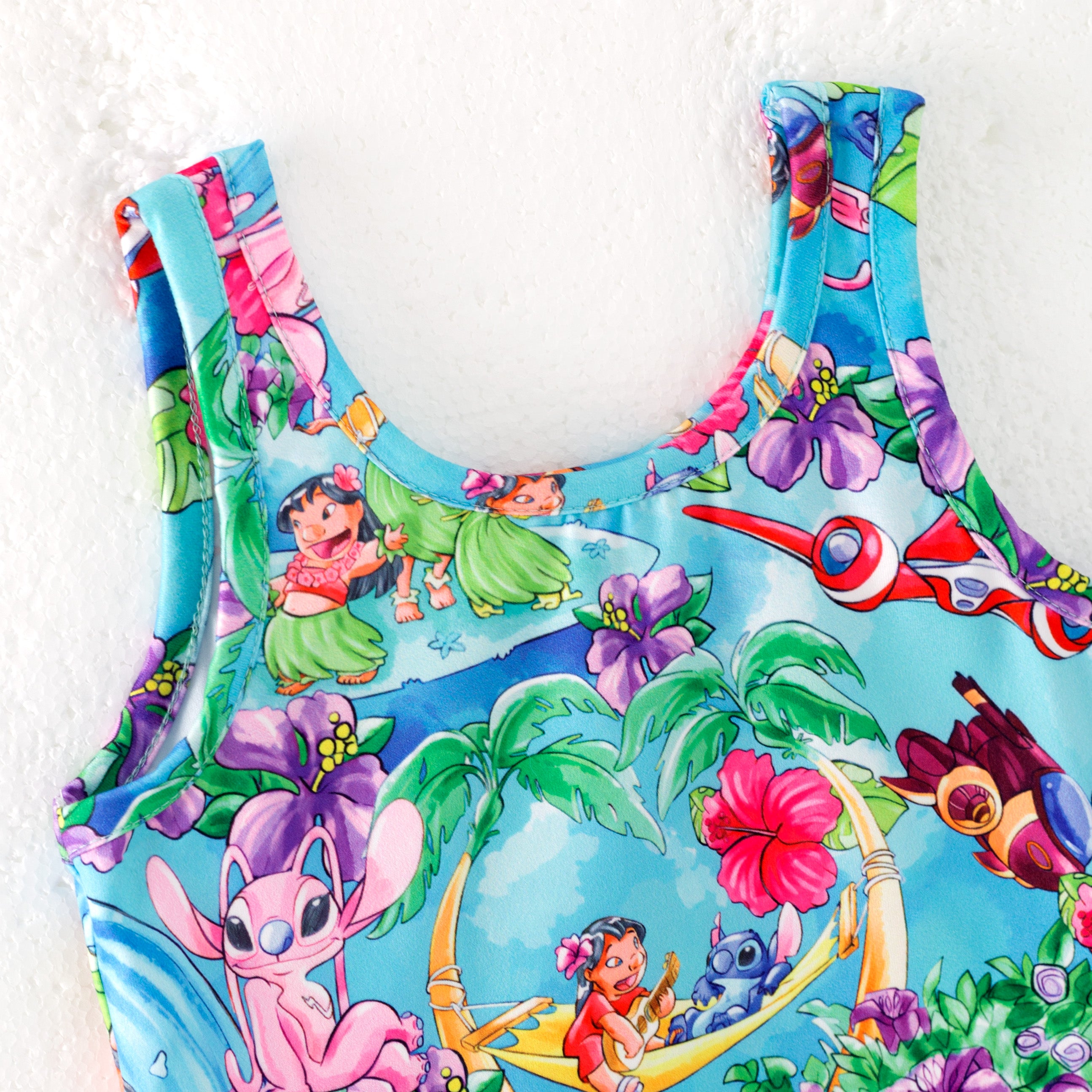 (Pre Order)Girls Spring and Summer Cartoon Print Skort Set
