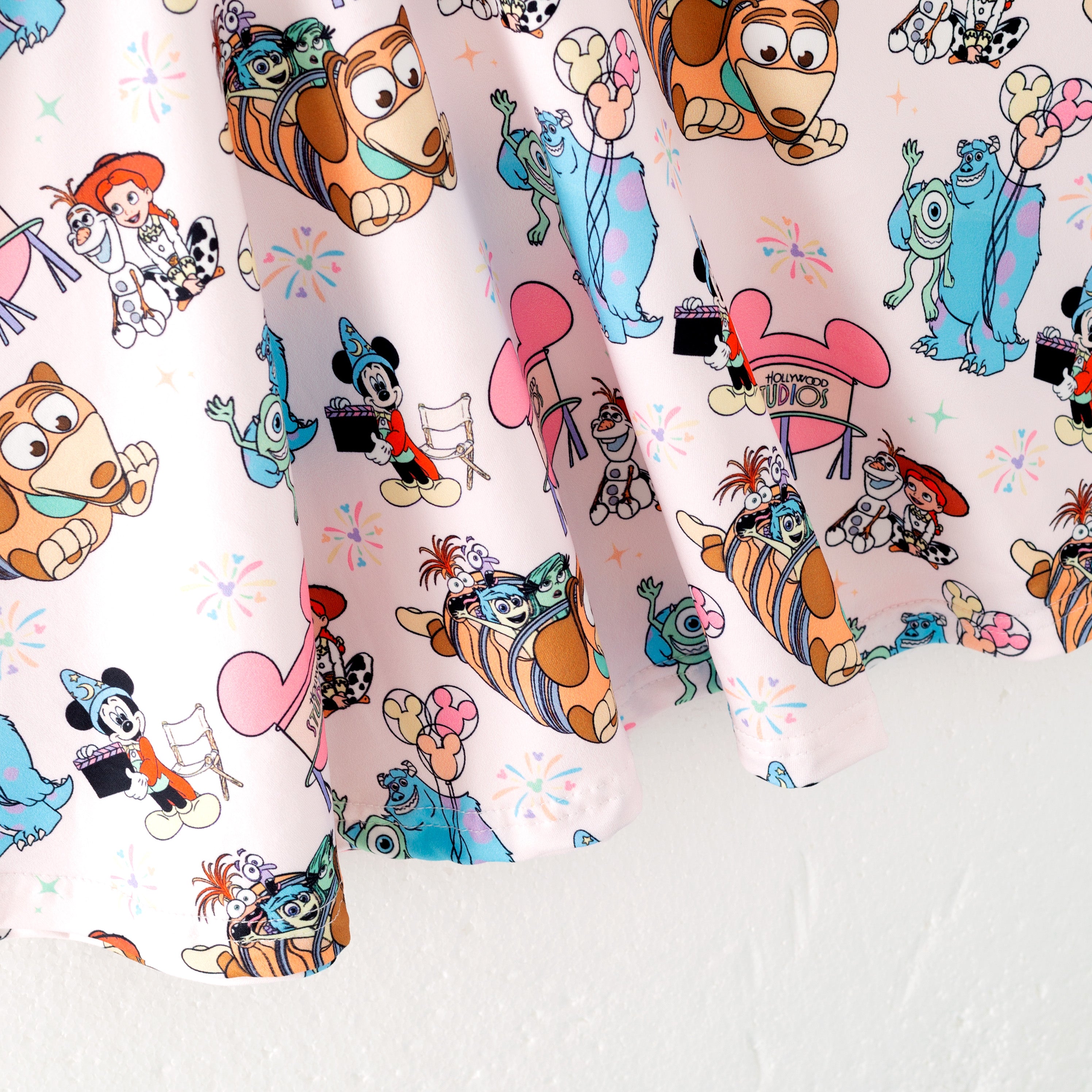 (Pre Order)Girls Spring and Summer Cartoon Print Dress