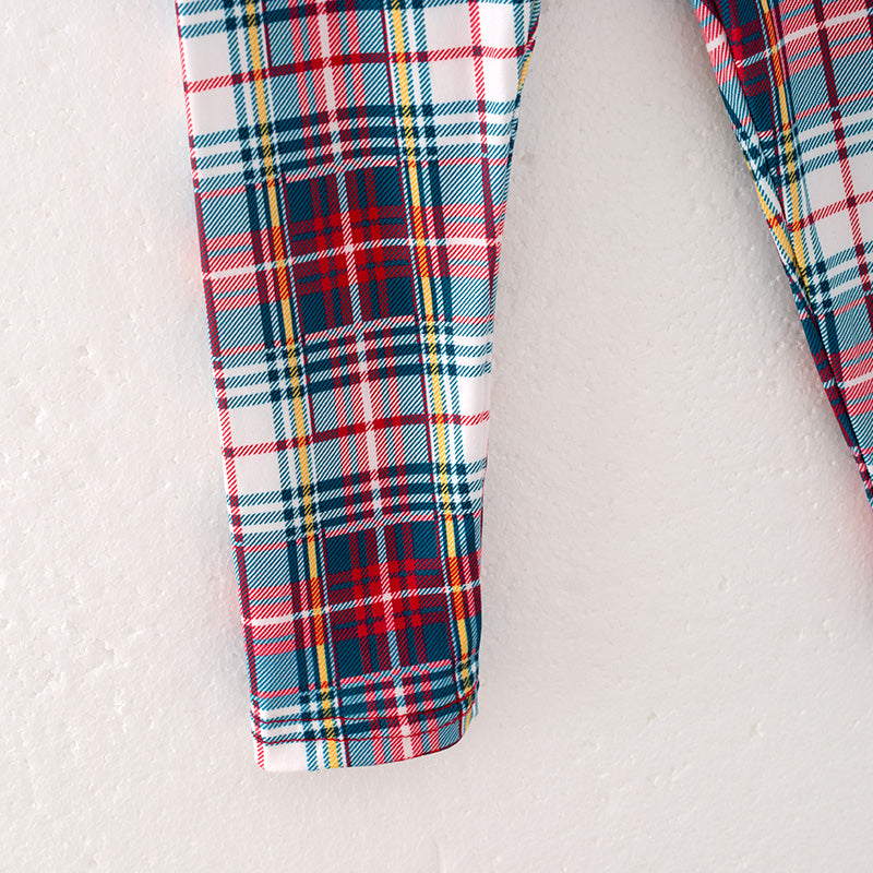 (In Stock G9-3-1)Girls Christmas Santa Applique Outfit Set