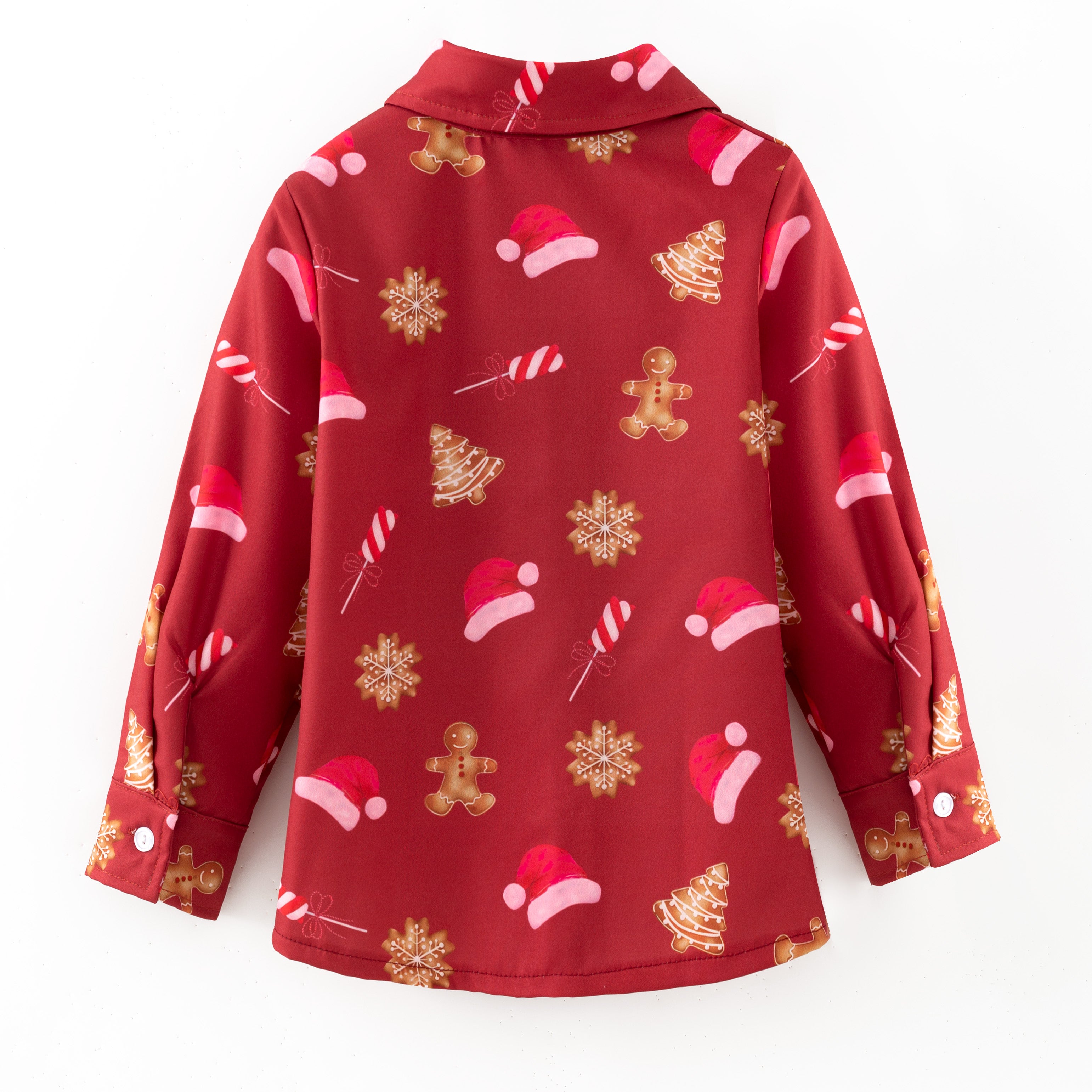 (Pre Order,Prepack Zone)Boys Christmas Print Shirt(Mix Size)