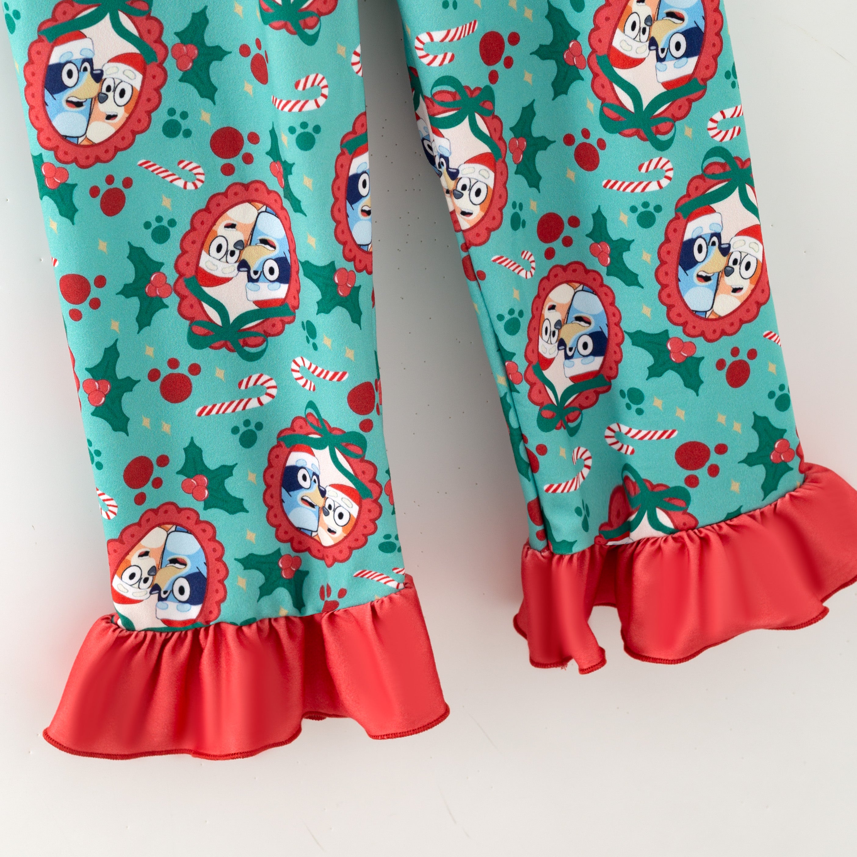 (Pre Order,Prepack Zone)Girls Christmas Cartoon Print Dress&Pajamas(Mix Size)