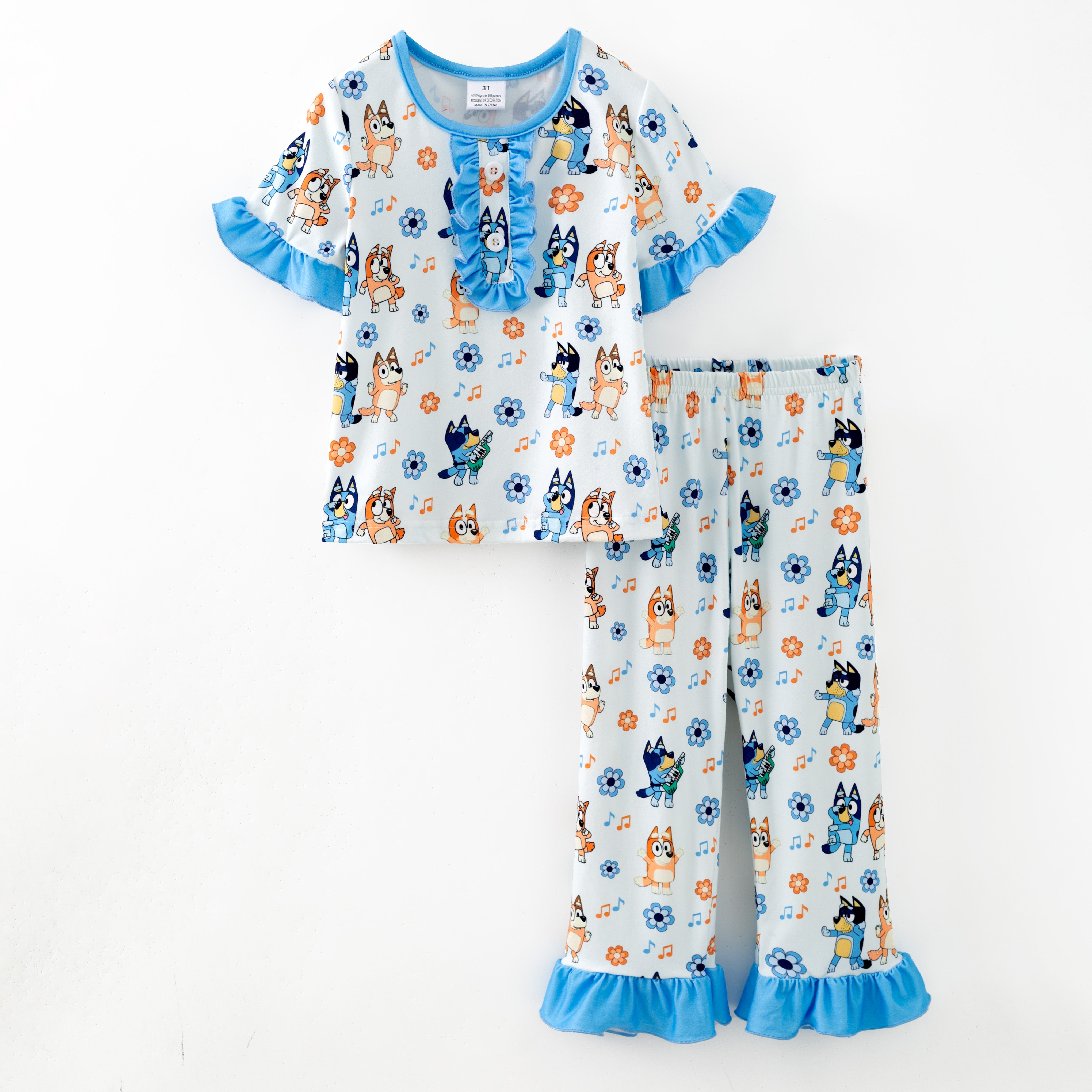 (Pre Order,Prepack Zone)Girls Cartoon Print Dress&Pajamas(Mix Size)