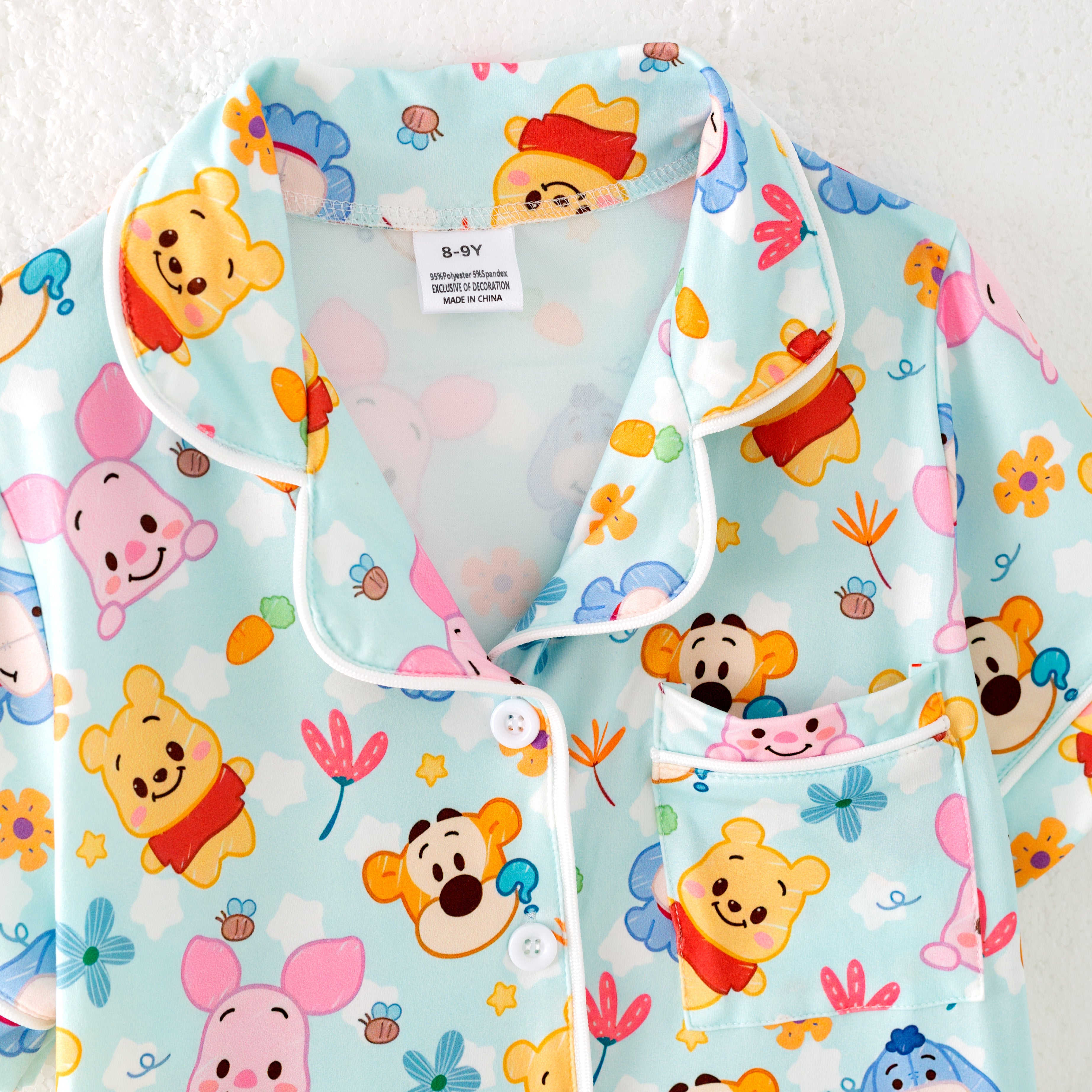 (Pre Order)Girls Spring and Summer Cartoon Print Pajamas