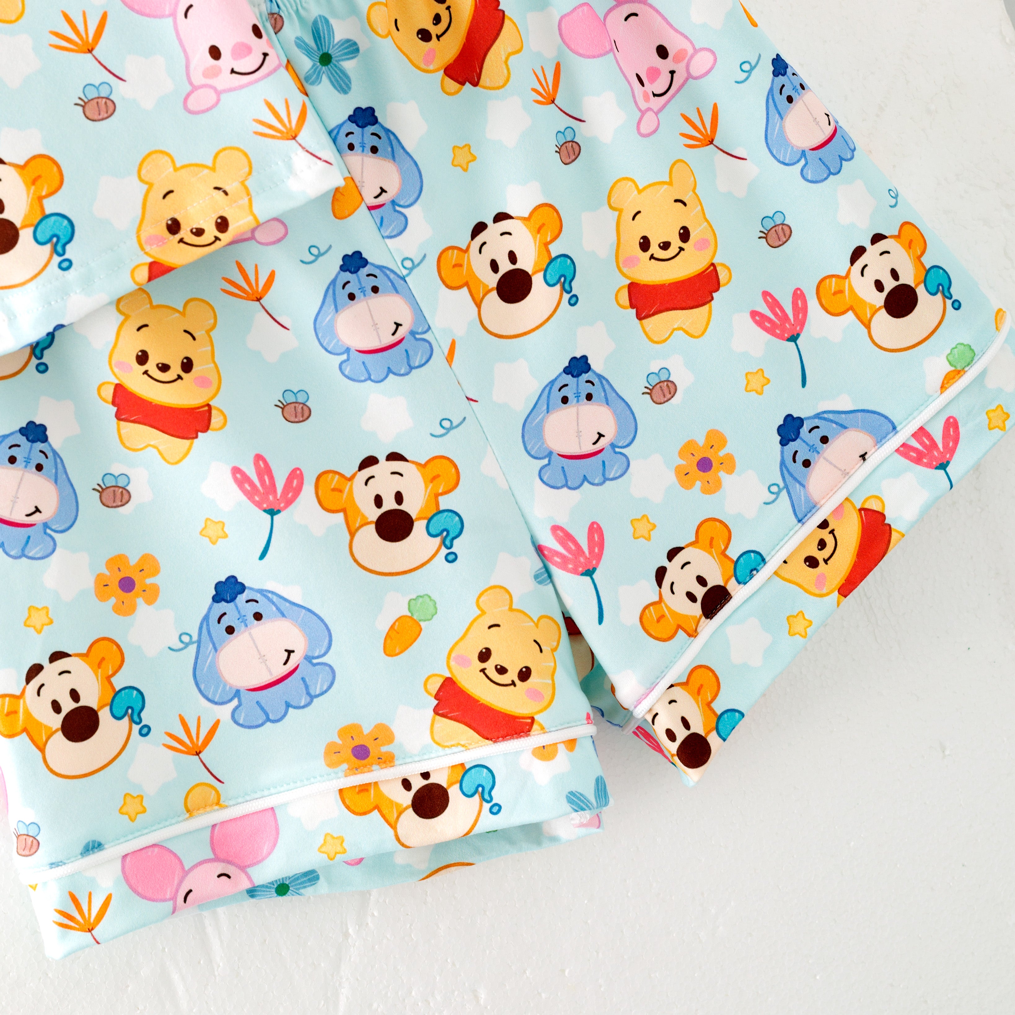 (Pre Order)Girls Spring and Summer Cartoon Print Pajamas