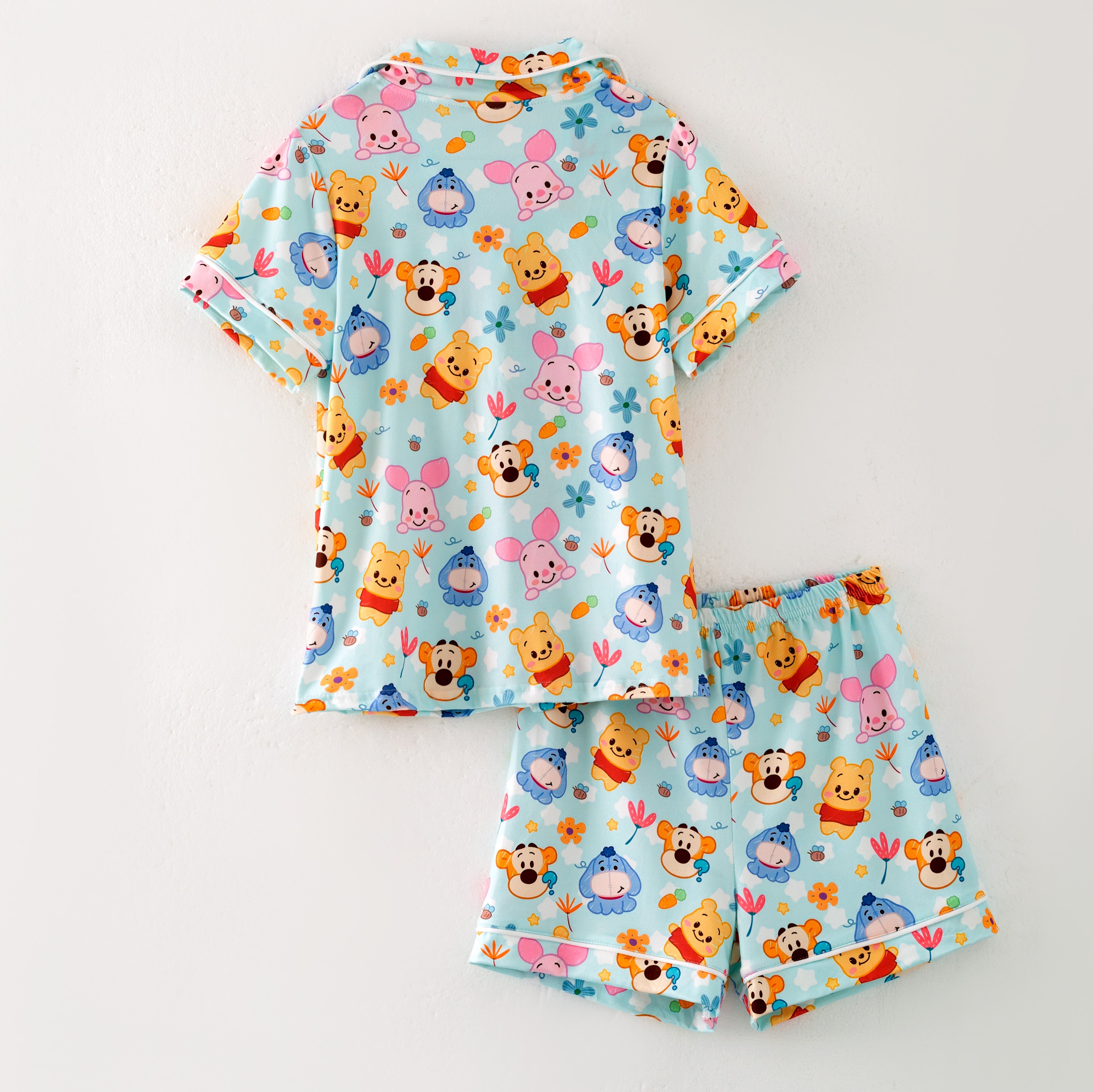 (Pre Order)Girls Spring and Summer Cartoon Print Pajamas