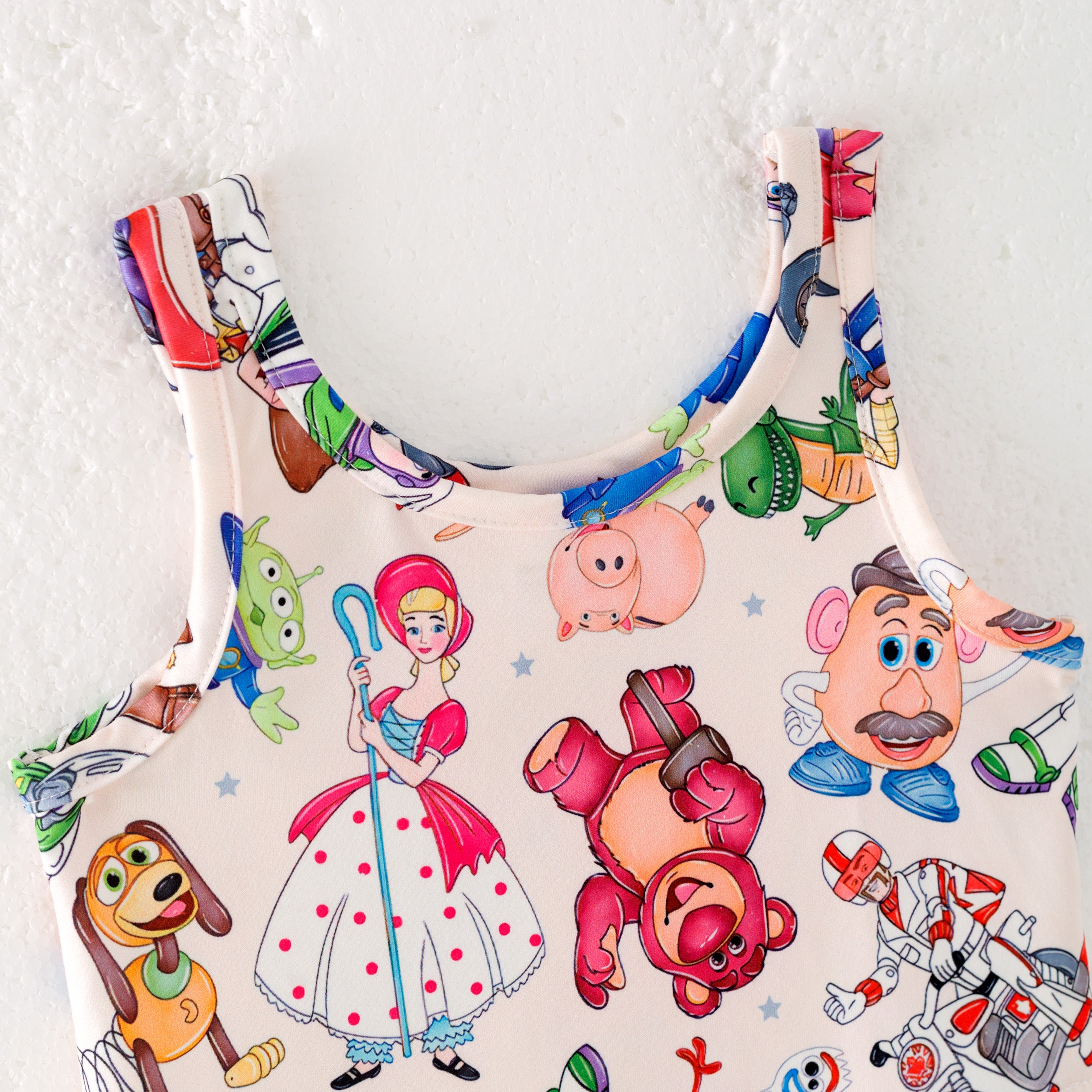 (Pre Order)Girls Spring and Summer Cartoon Print Skort Set