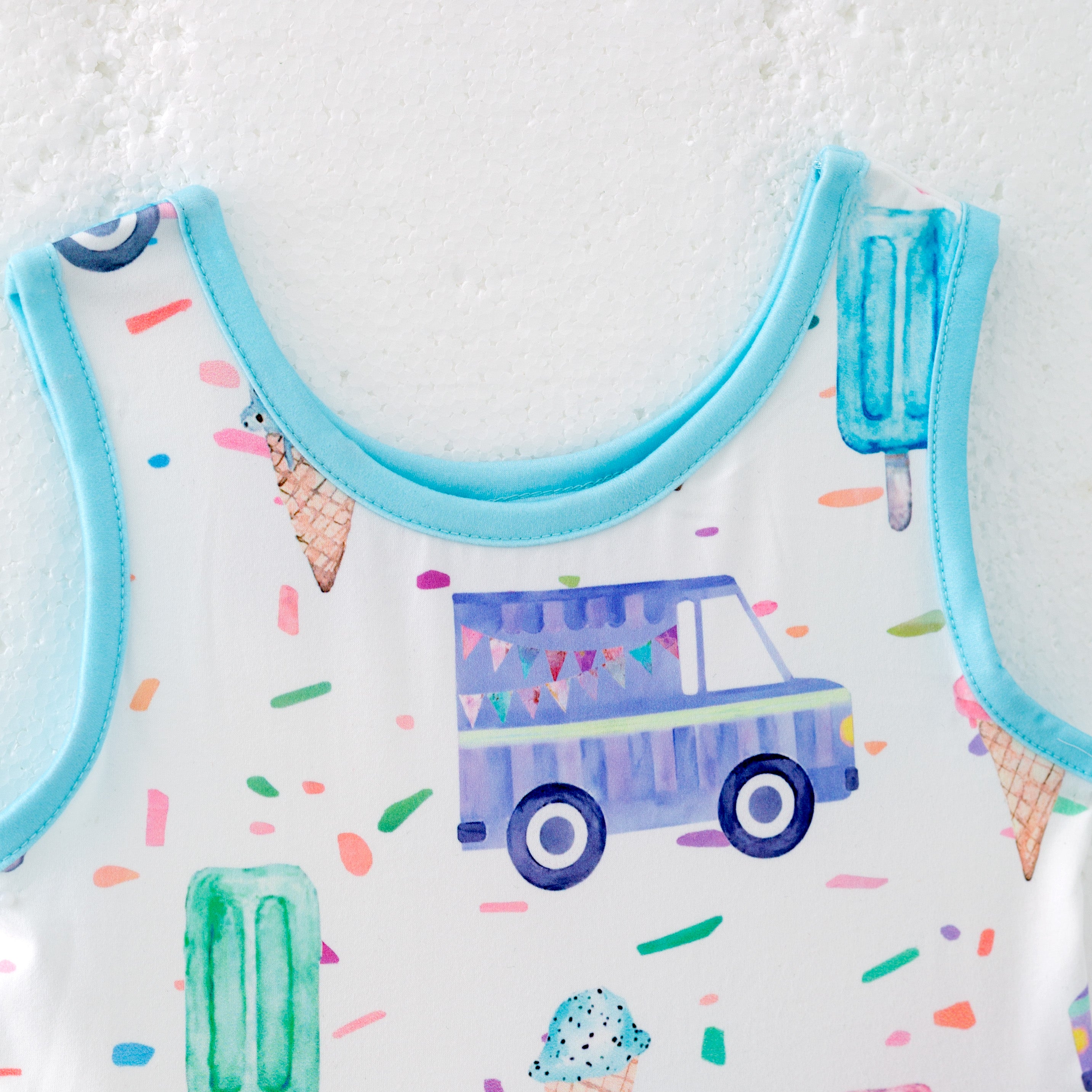 (In Stock)Girls Spring and Summer Ice Cream Print Dress