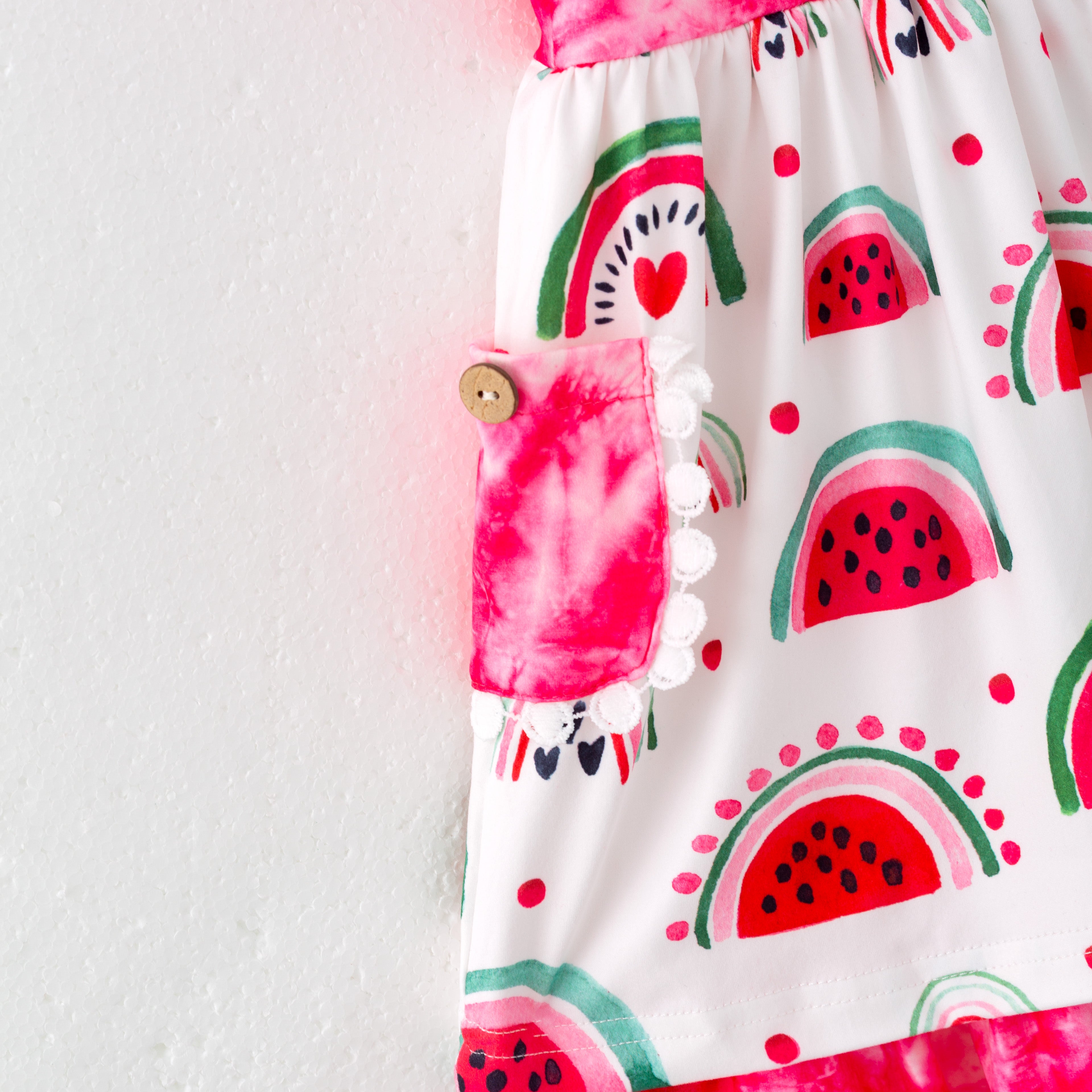 (In Stock)Girls Spring and Summer Watermelon Print Dress