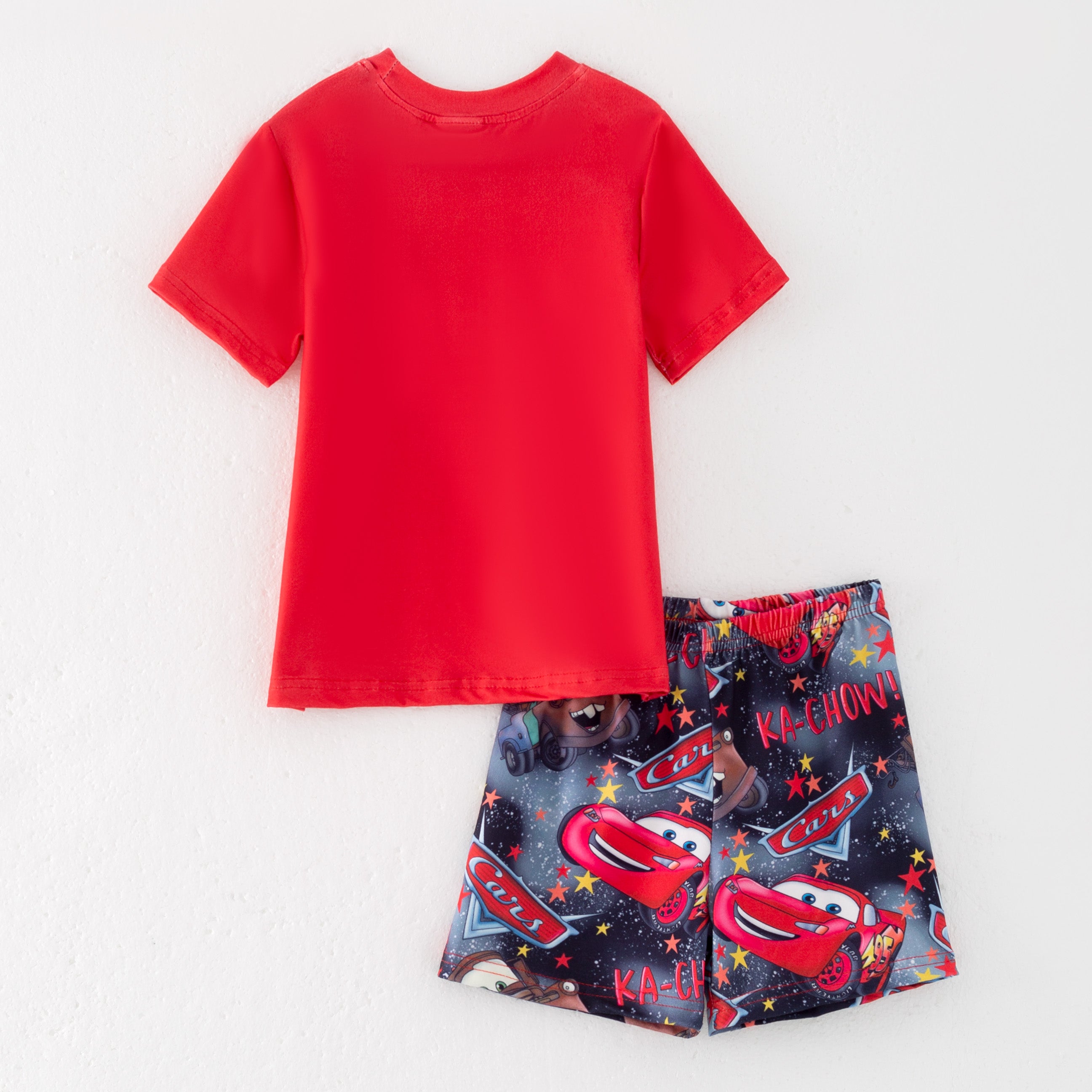 (Pre Order)Boys Spring and Summer Cartoon Print Shorts Set