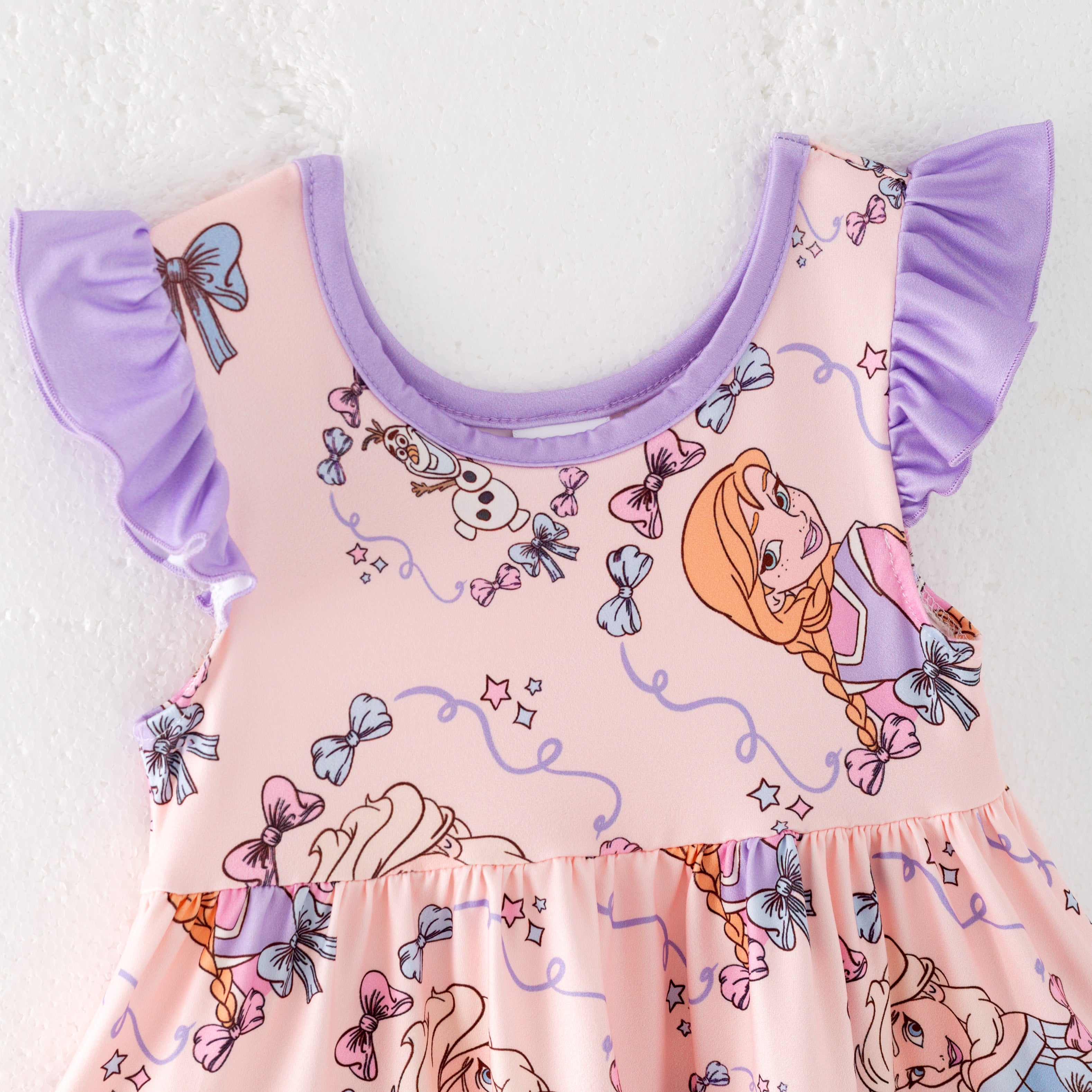 (Pre Order)Girls Spring and Summer Cartoon Print Shorts Set
