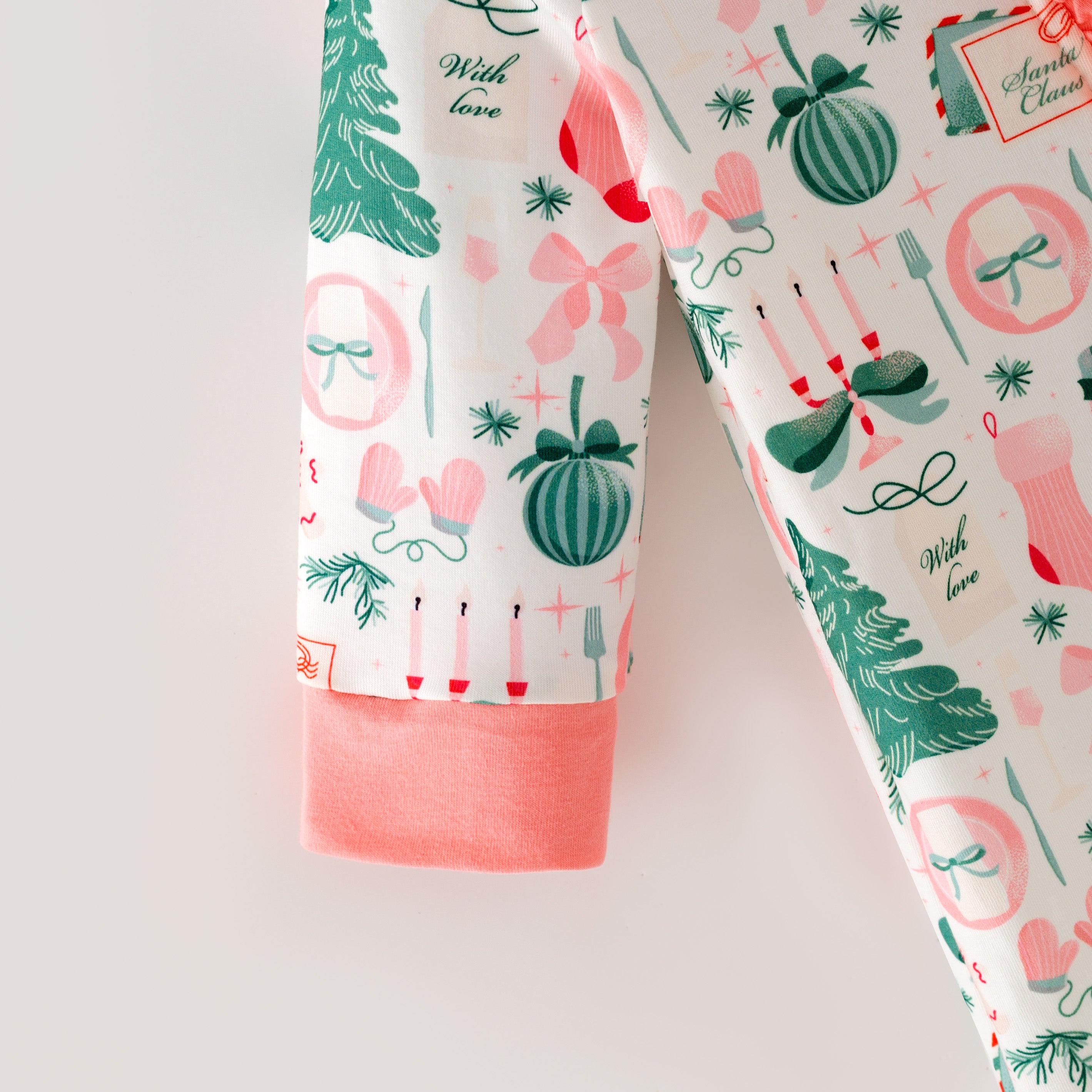 (In Stock)Toddler Girls Christmas Print Romper