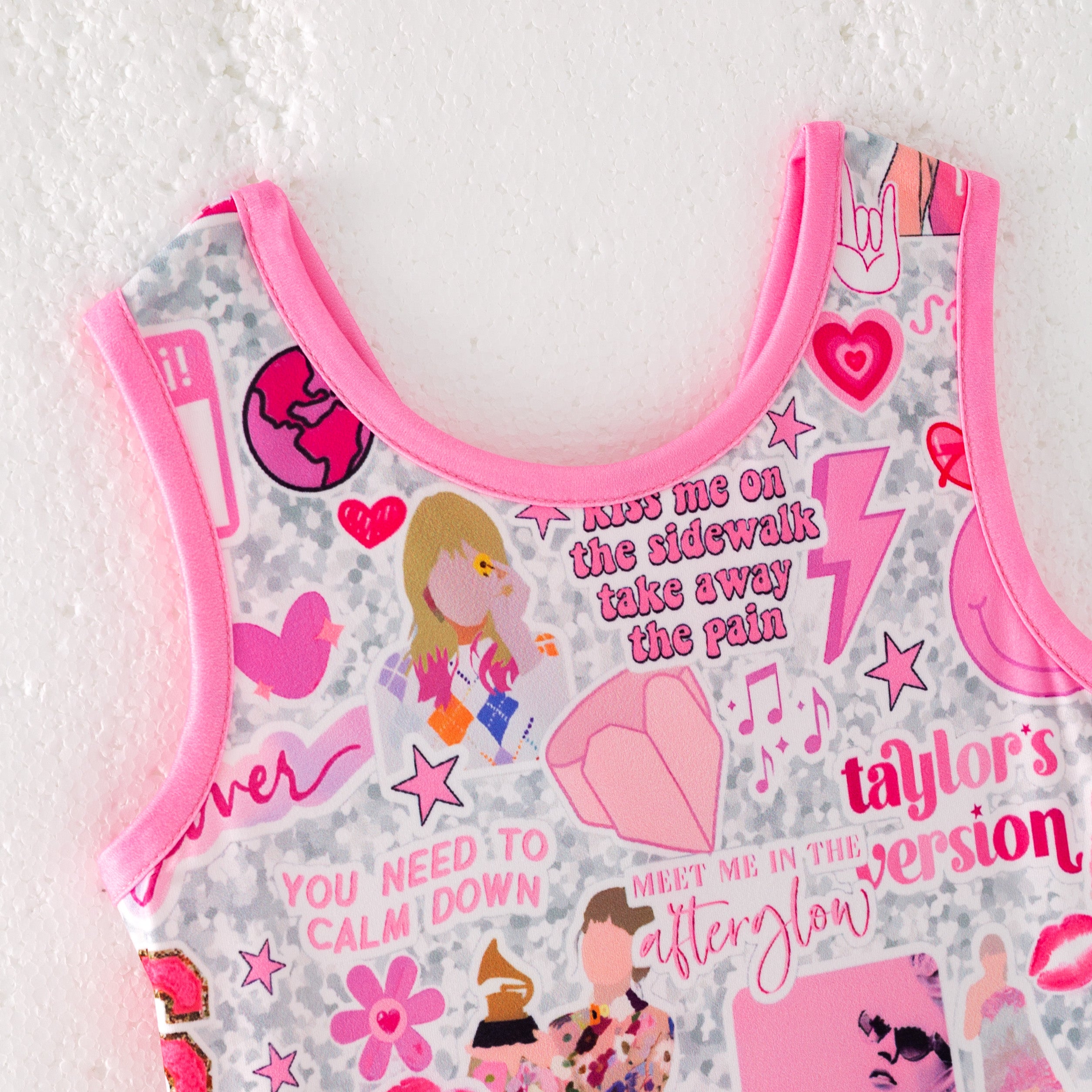 (Pre Order)Mommy and Me Summer TS Print Skort Dress&Jumpsuit