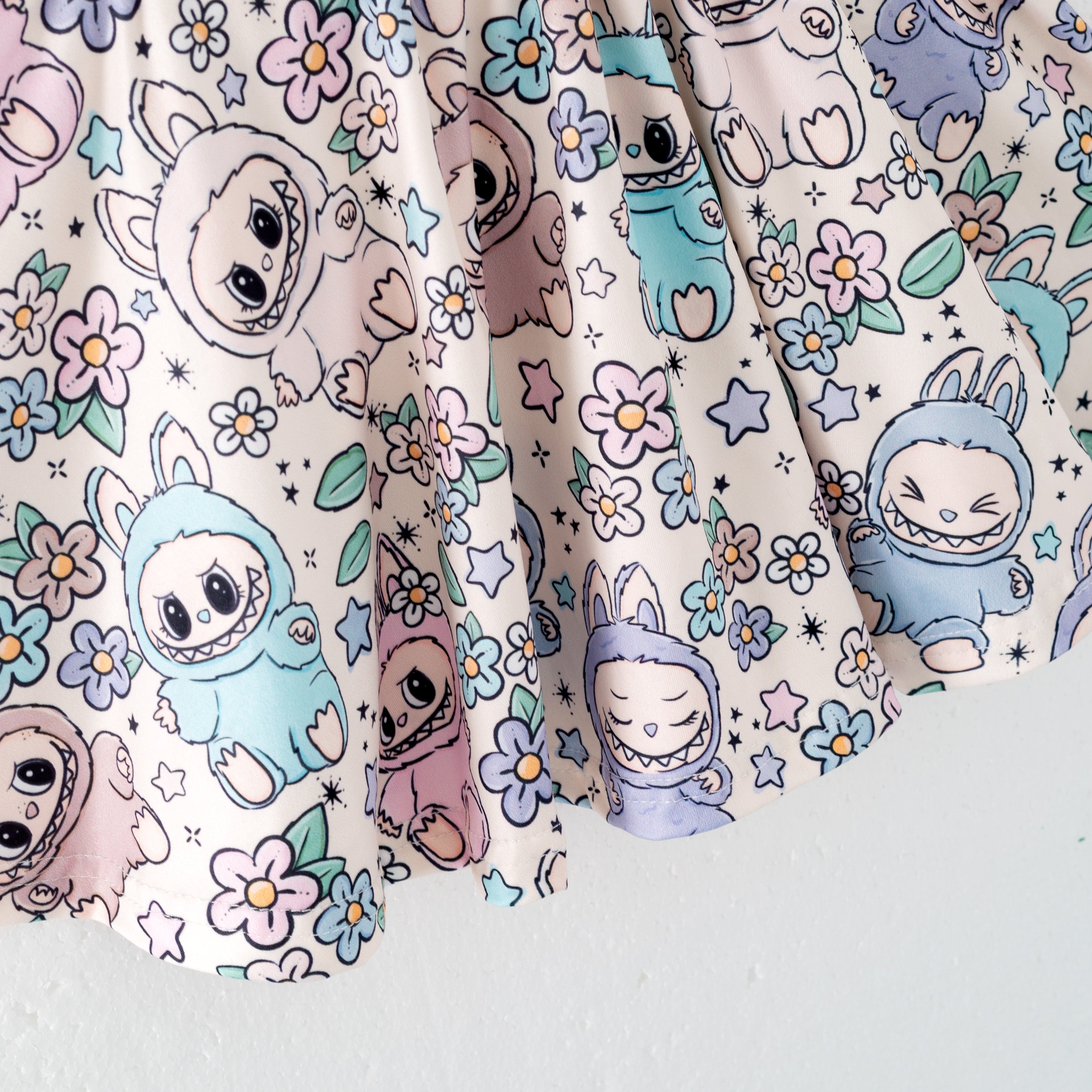 (Pre Order)Girls Spring and Summer Cartoon Print Dress,Set,Jumpsuit&Top