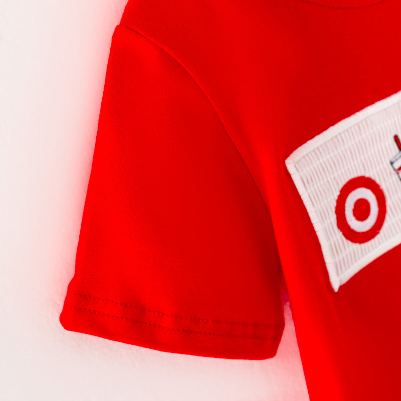 Boys Plaid Supermarket Embroidery Smocked Short Set