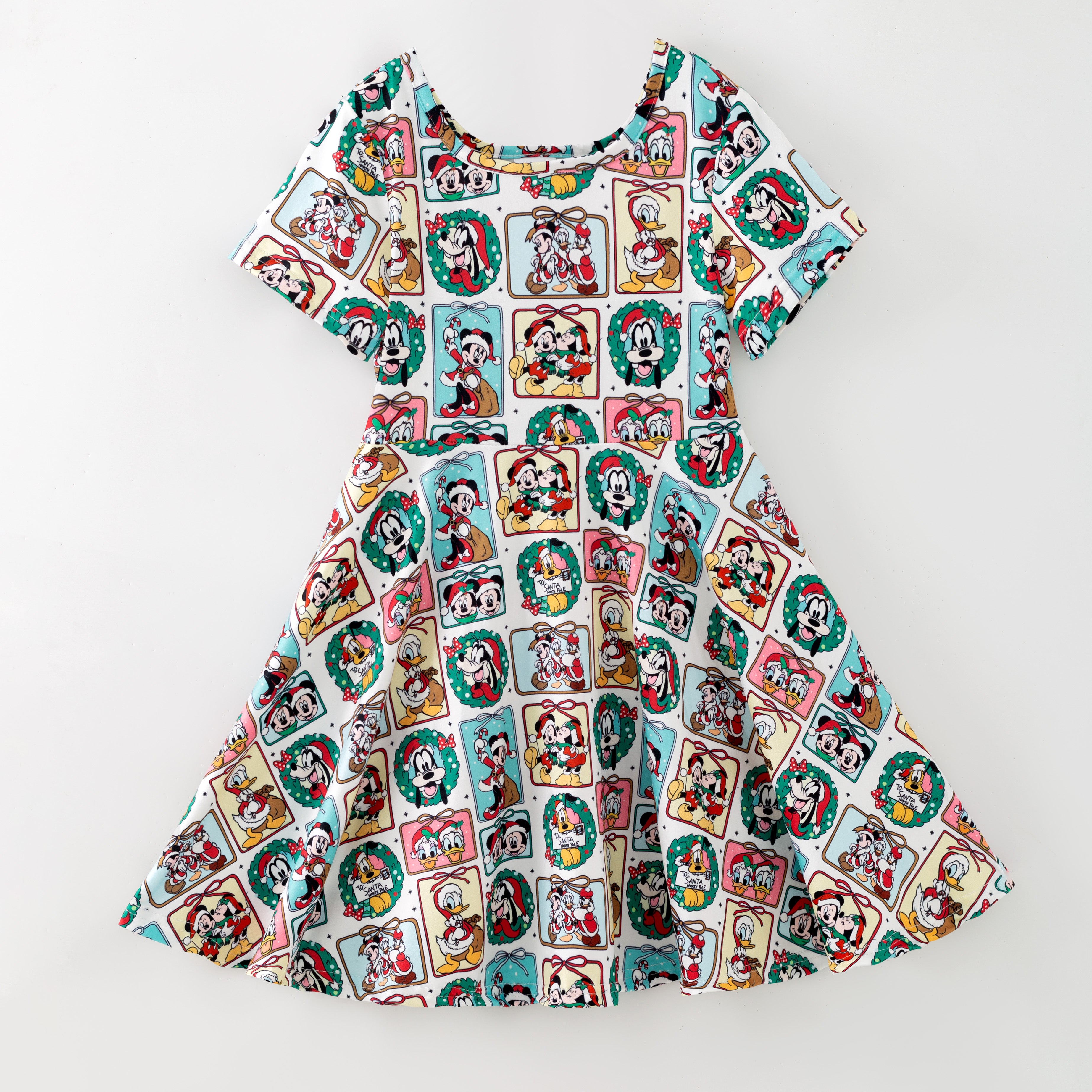 (Pre Order,Prepack Zone)Girls Cartoon Print Dress(Mix Size)
