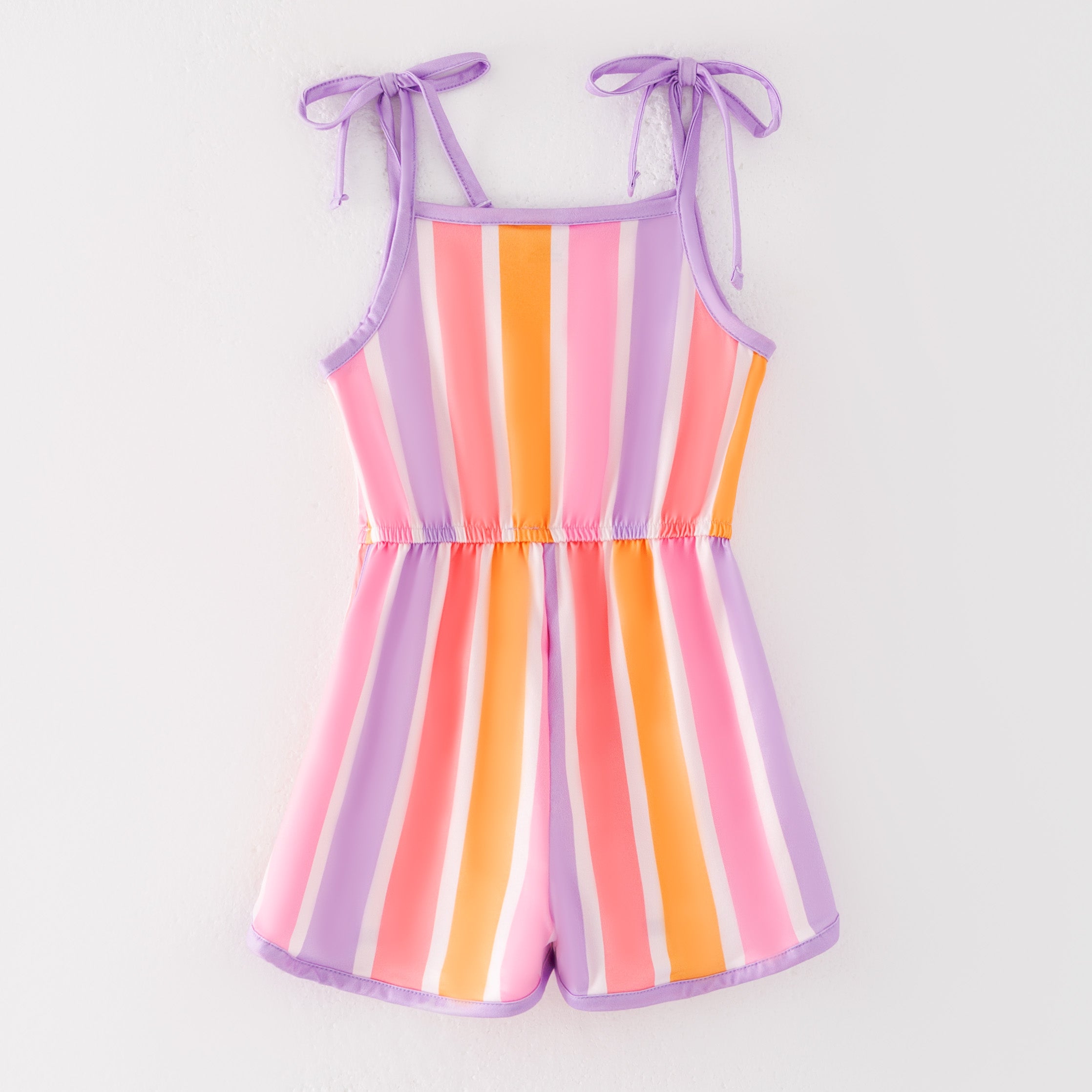 (Pre Order)Girls Spring and Summer Fish&Floral Print Jumpsuit