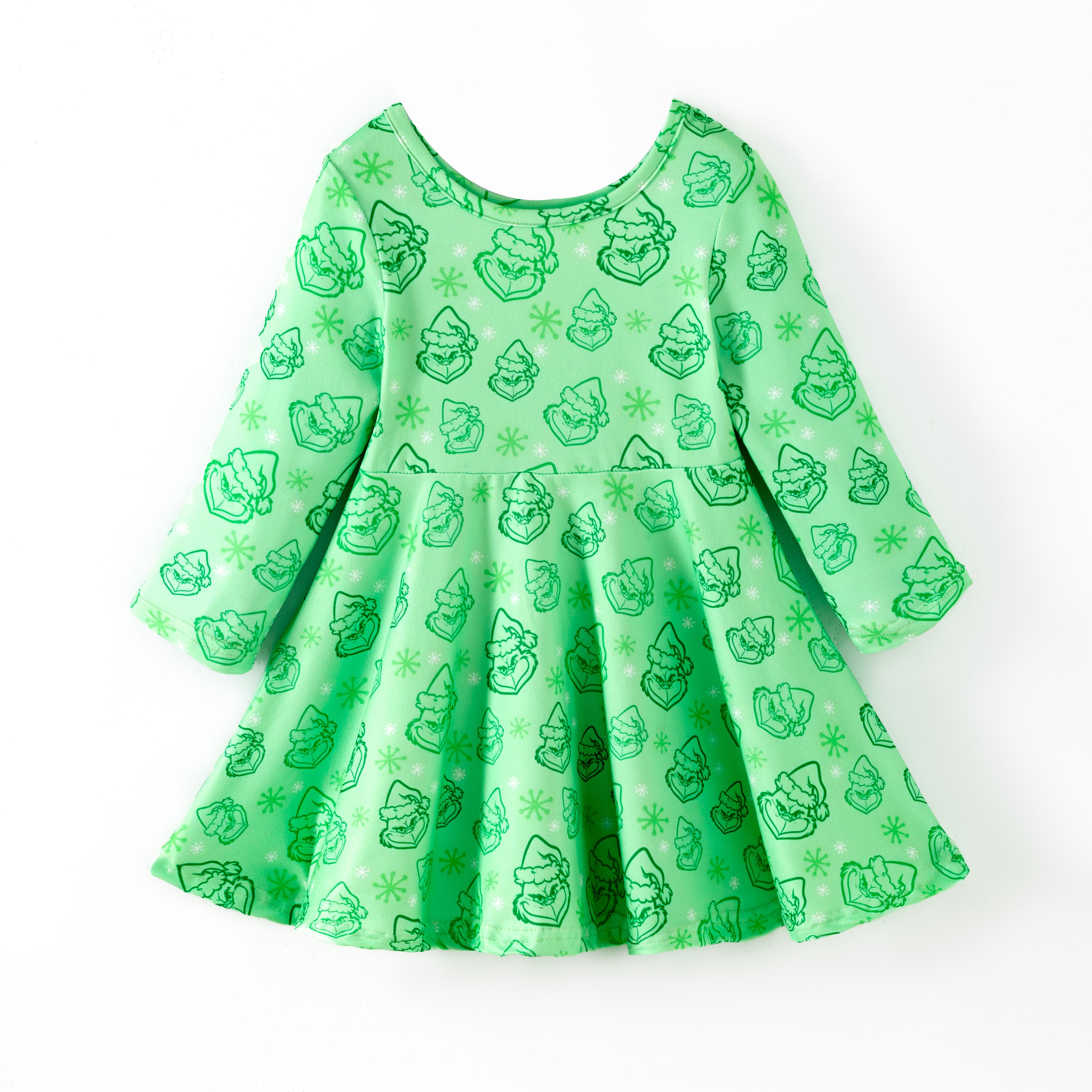 (Pre Order,Prepack Zone)Girls Christmas Cartoon Print Set,Dress&Top(Mix Size)