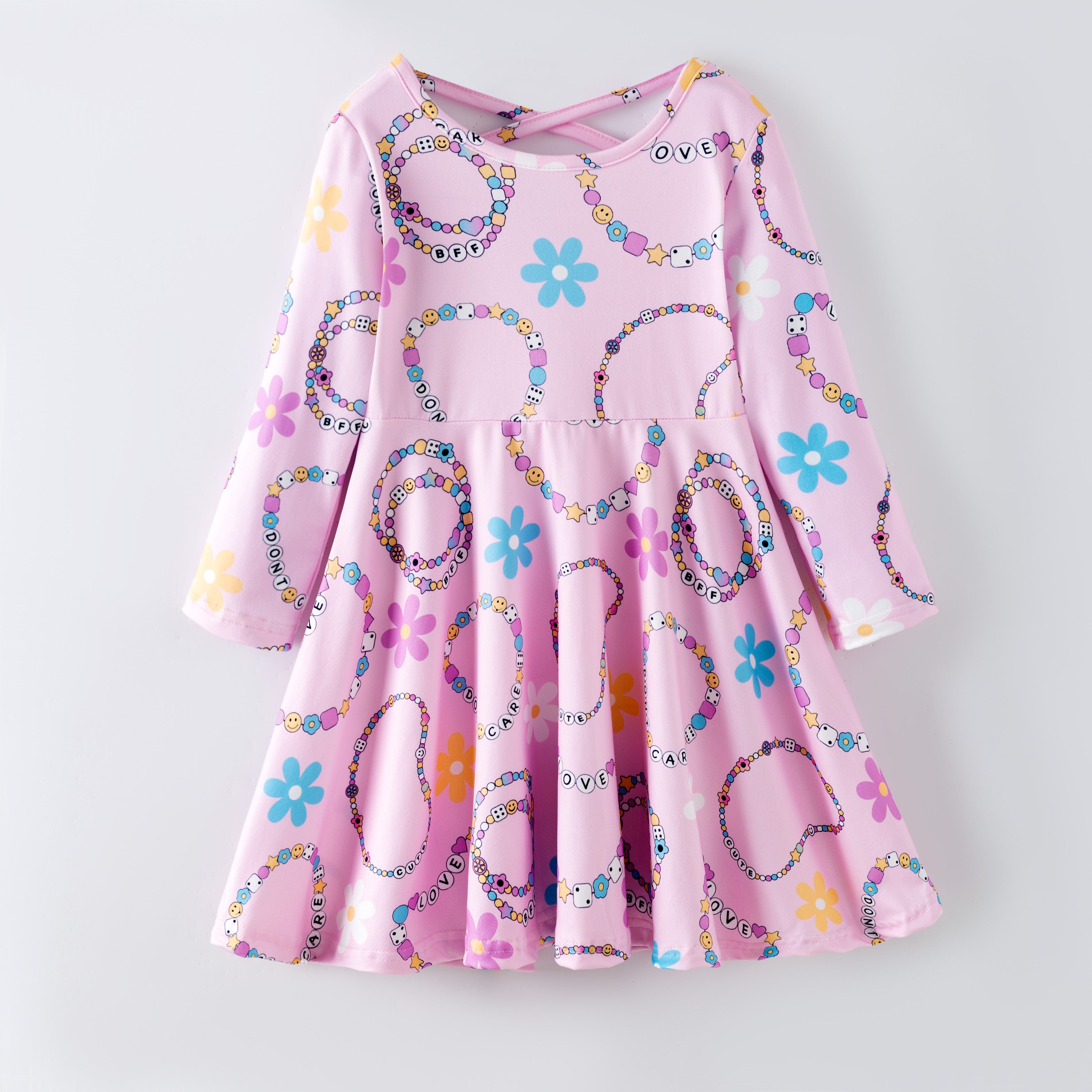 (Pre Order,Prepack Zone)Girls TS Print Dress(Mix Size)