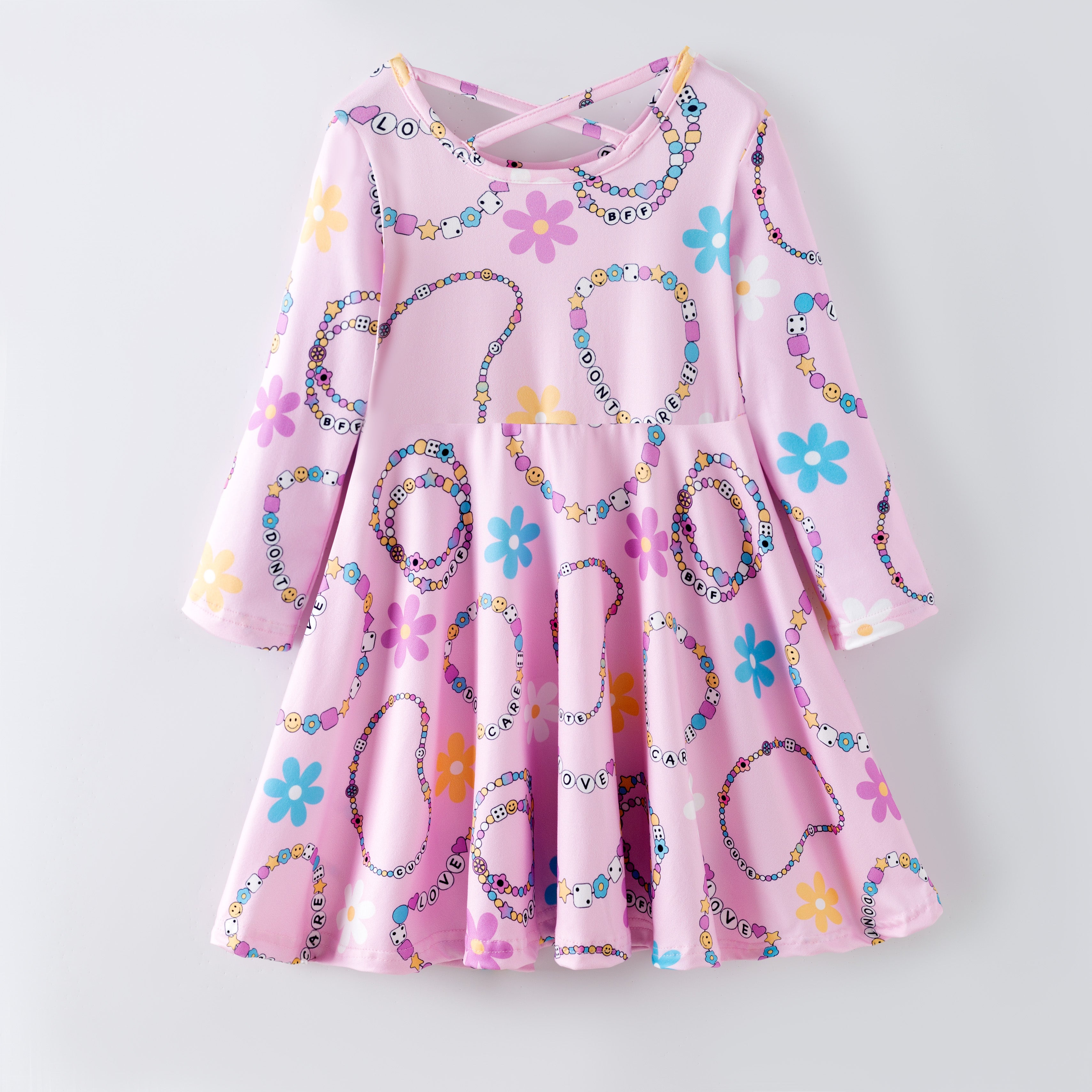 (Pre Order,Prepack Zone)Girls TS Print Dress(Mix Size)