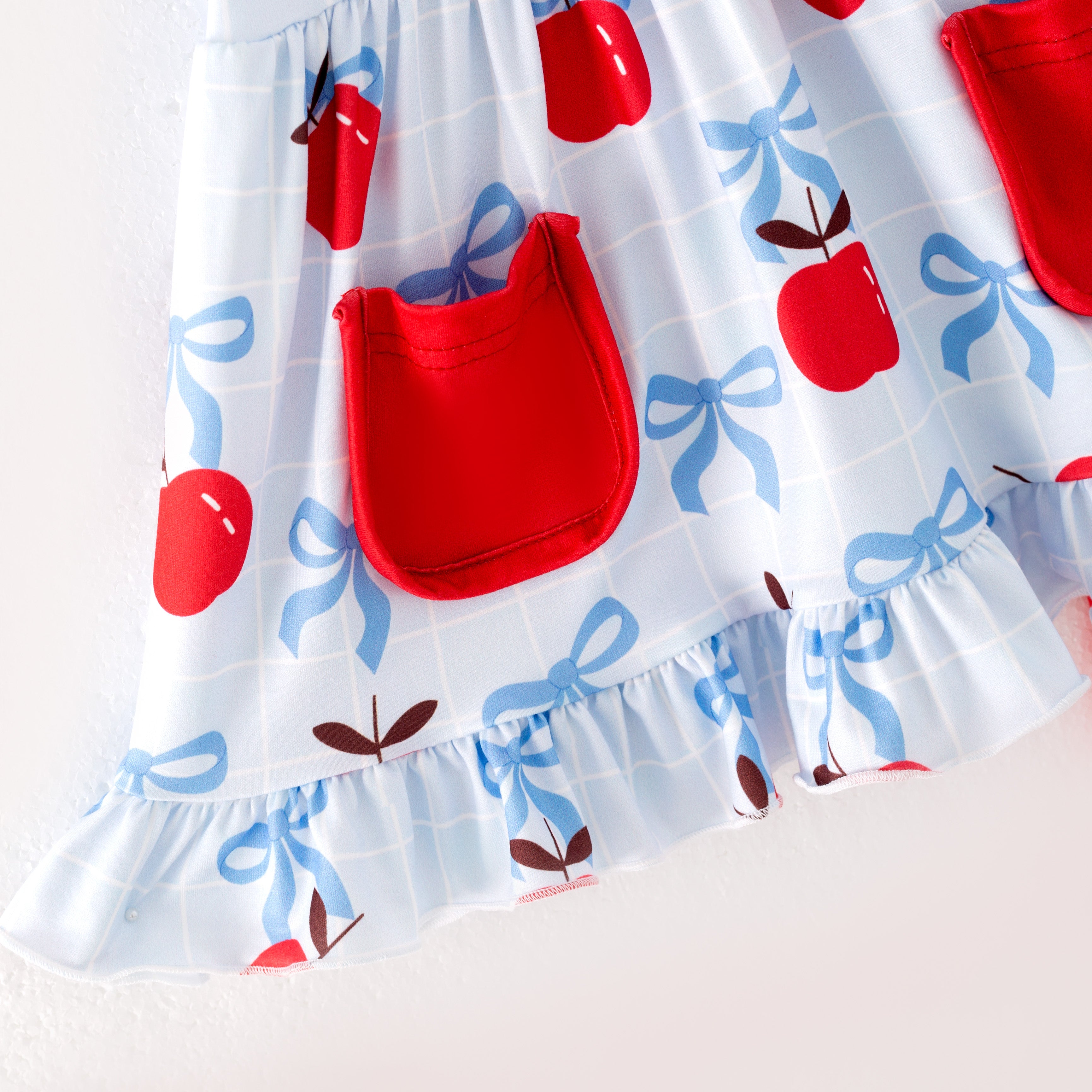 (Pre Order)Girls Summer Back To School Print Dress&Set