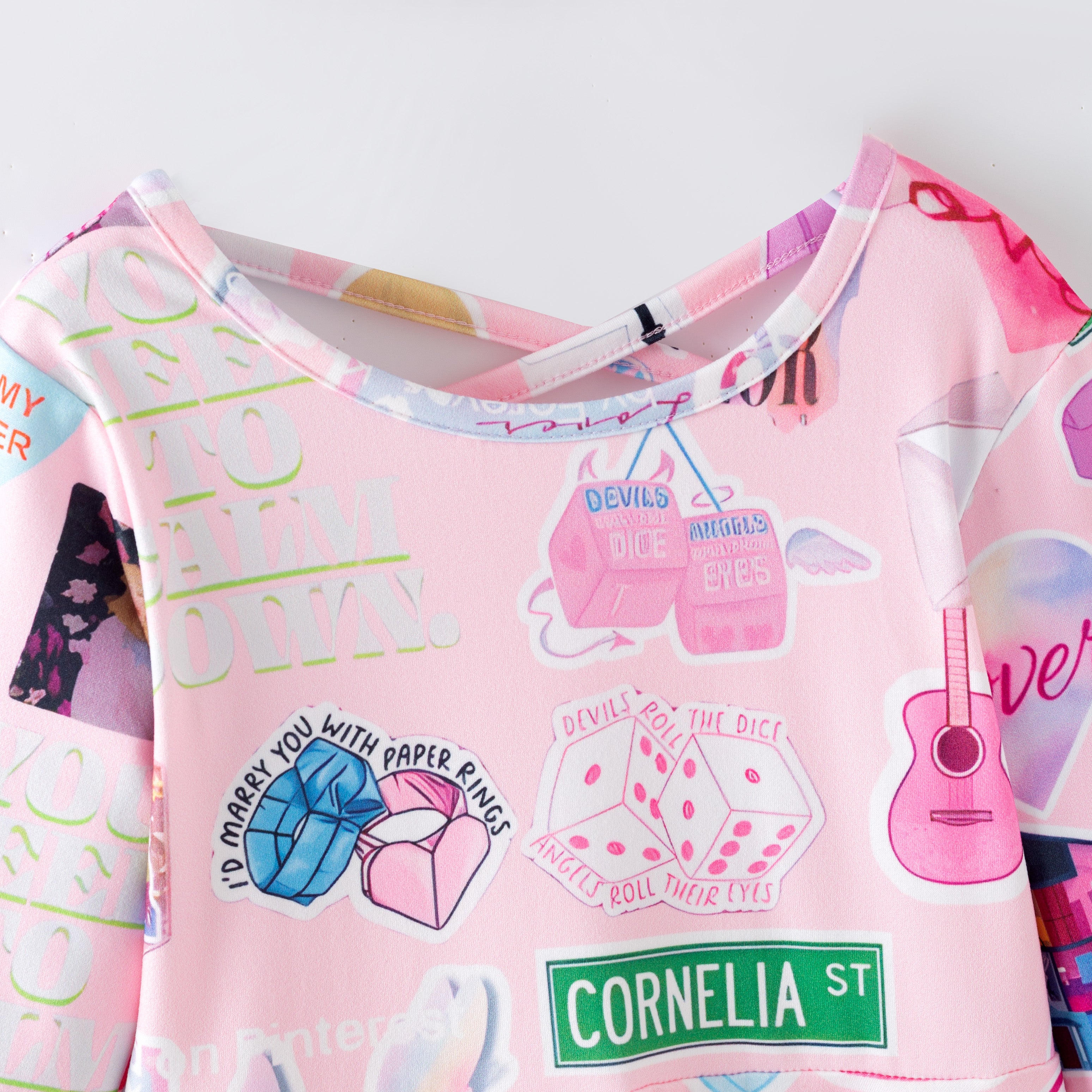 (Pre Order,Prepack Zone)Girls TS Print Dress(Mix Size)