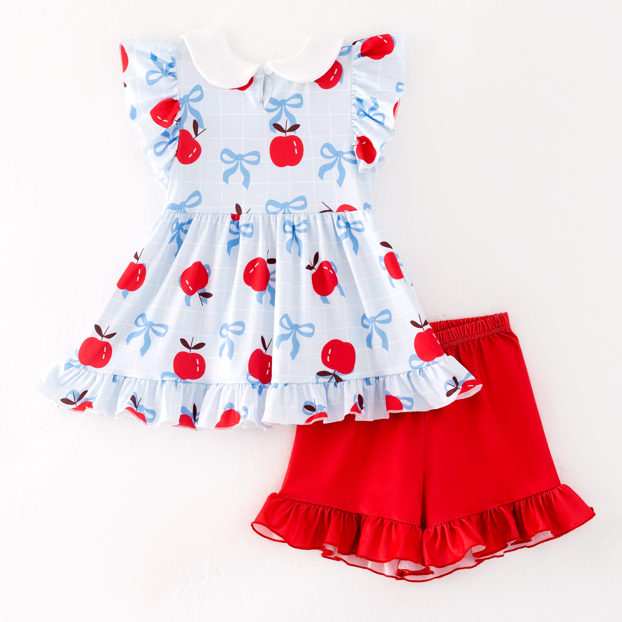 (Pre Order)Girls Summer Back To School Print Dress&Set