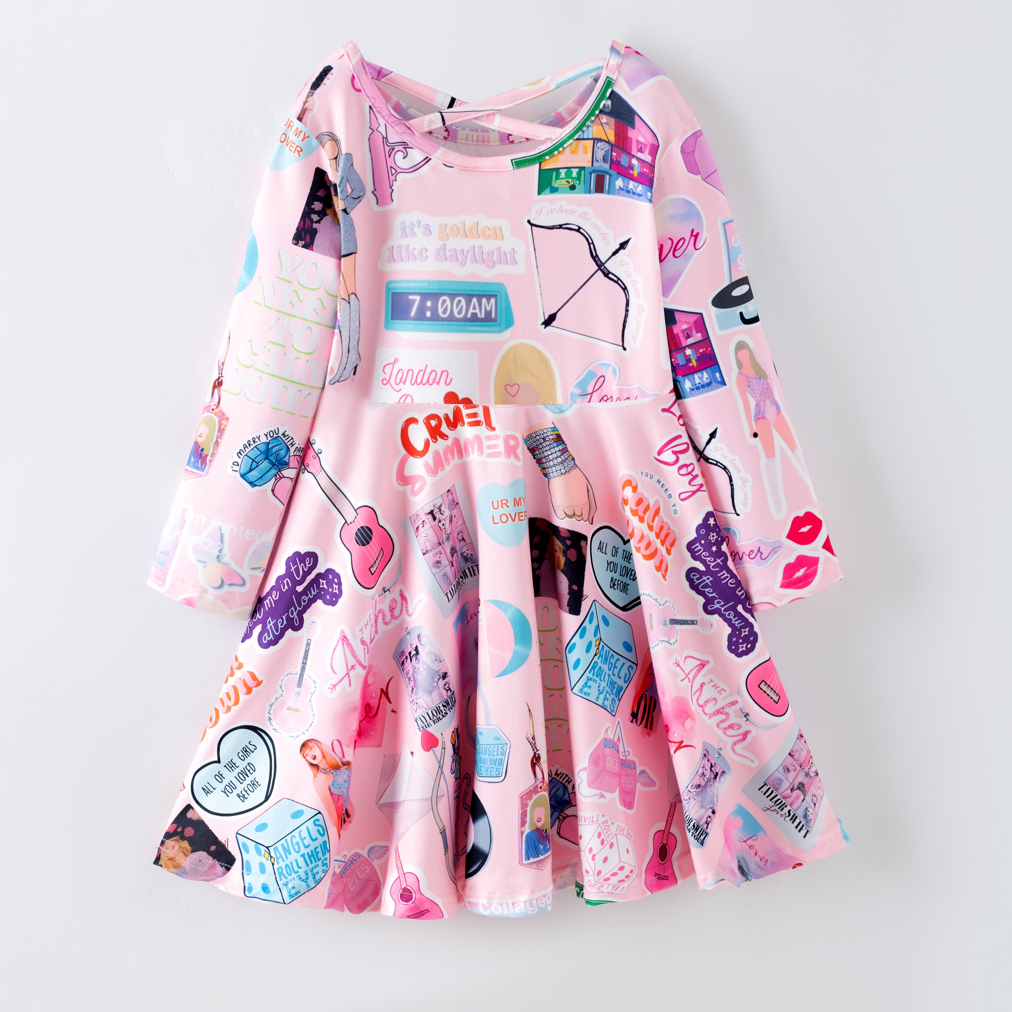 (Pre Order,Prepack Zone)Girls TS Print Dress(Mix Size)