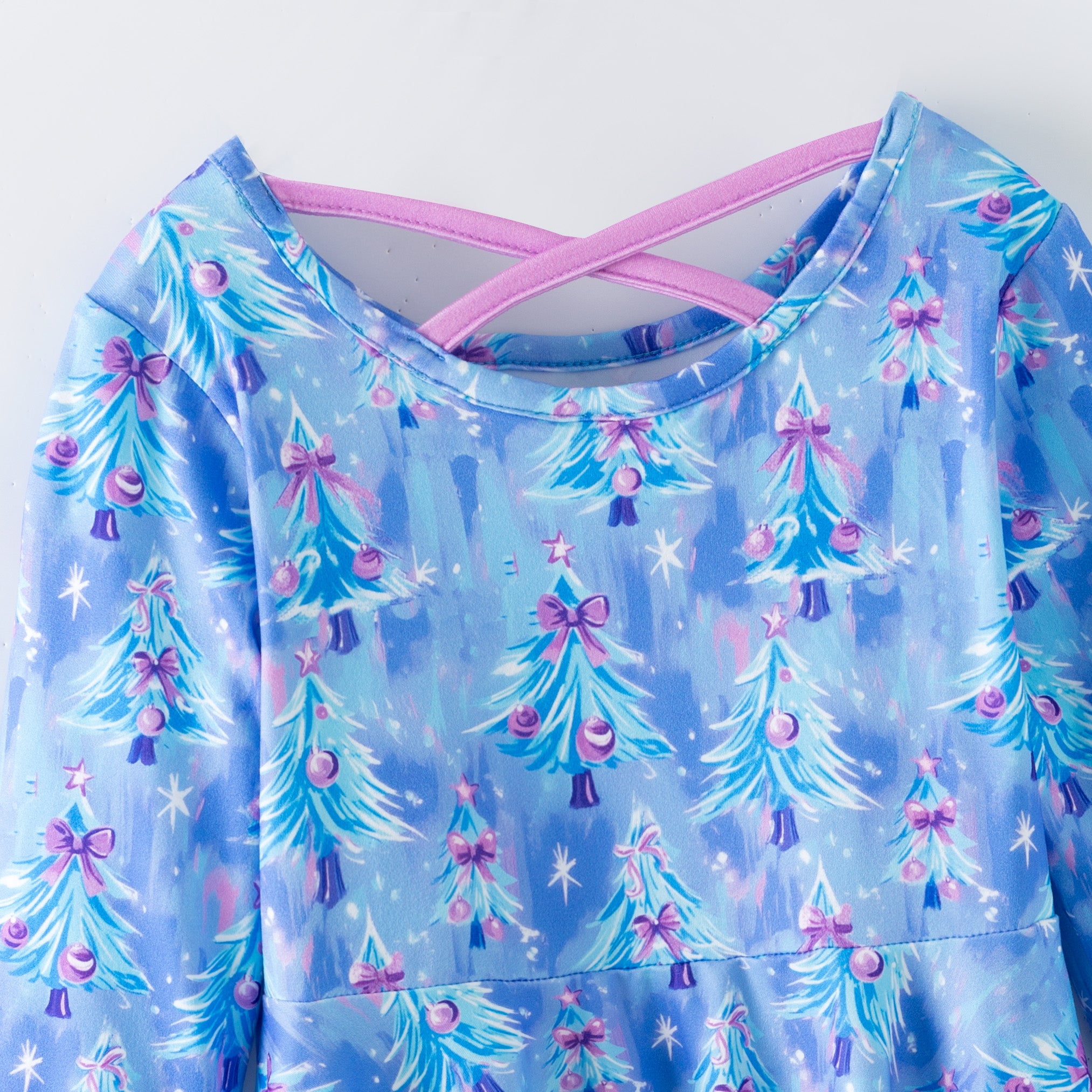 (Pre Order,Prepack Zone)Girls Christmas Print Dress(Mix Size)